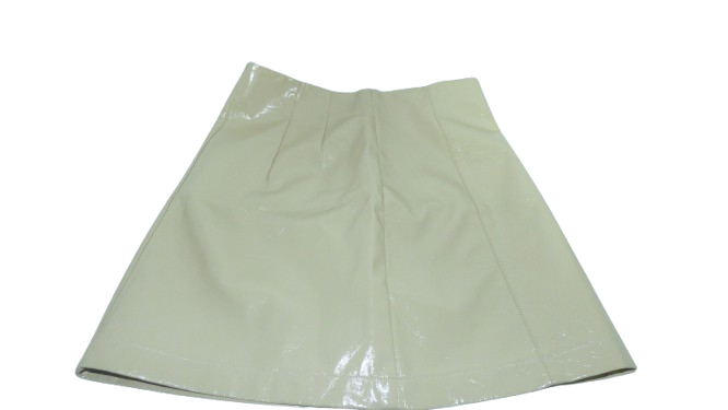 Voir photo 2 de Jupe simili cuir beige Jupe simili cuir beige Très bon état - Vue 2 -