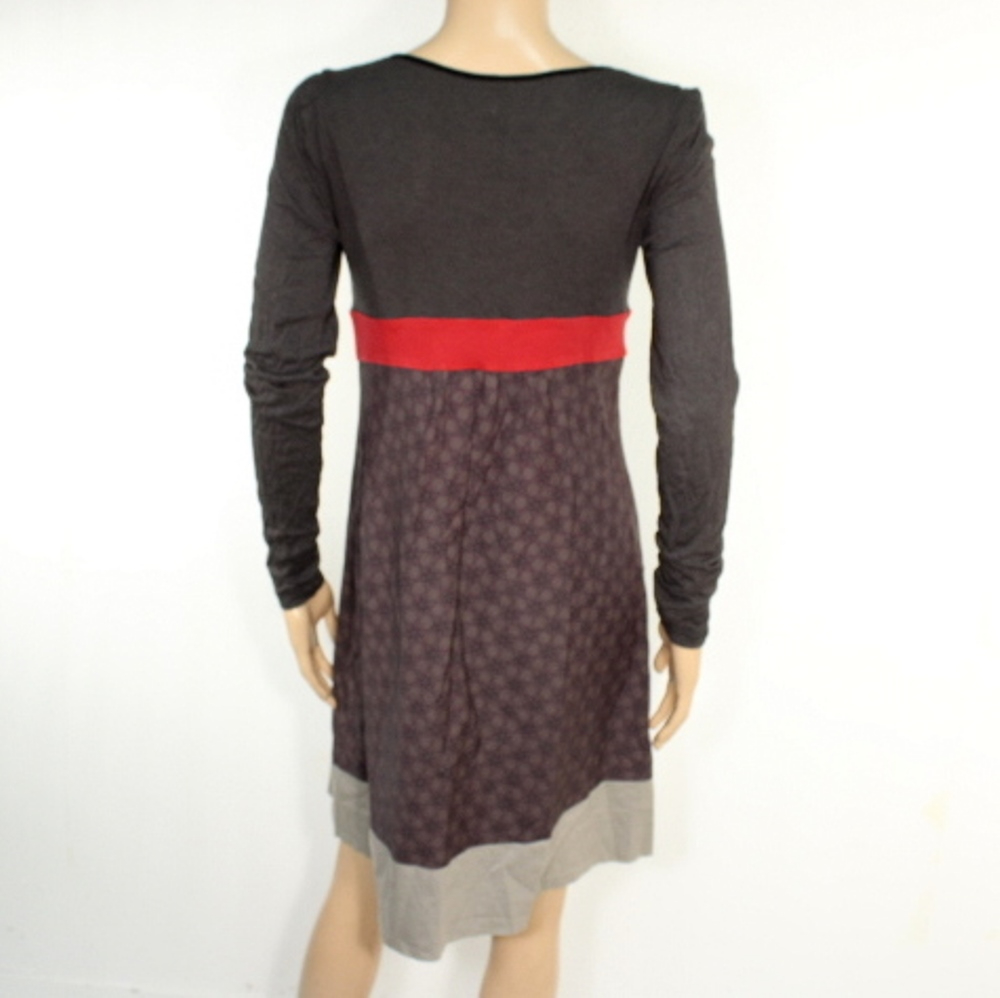 Robe Femme Grise & Rouge COP. COPINE Taille 40 Bon état - Vue 3 - 