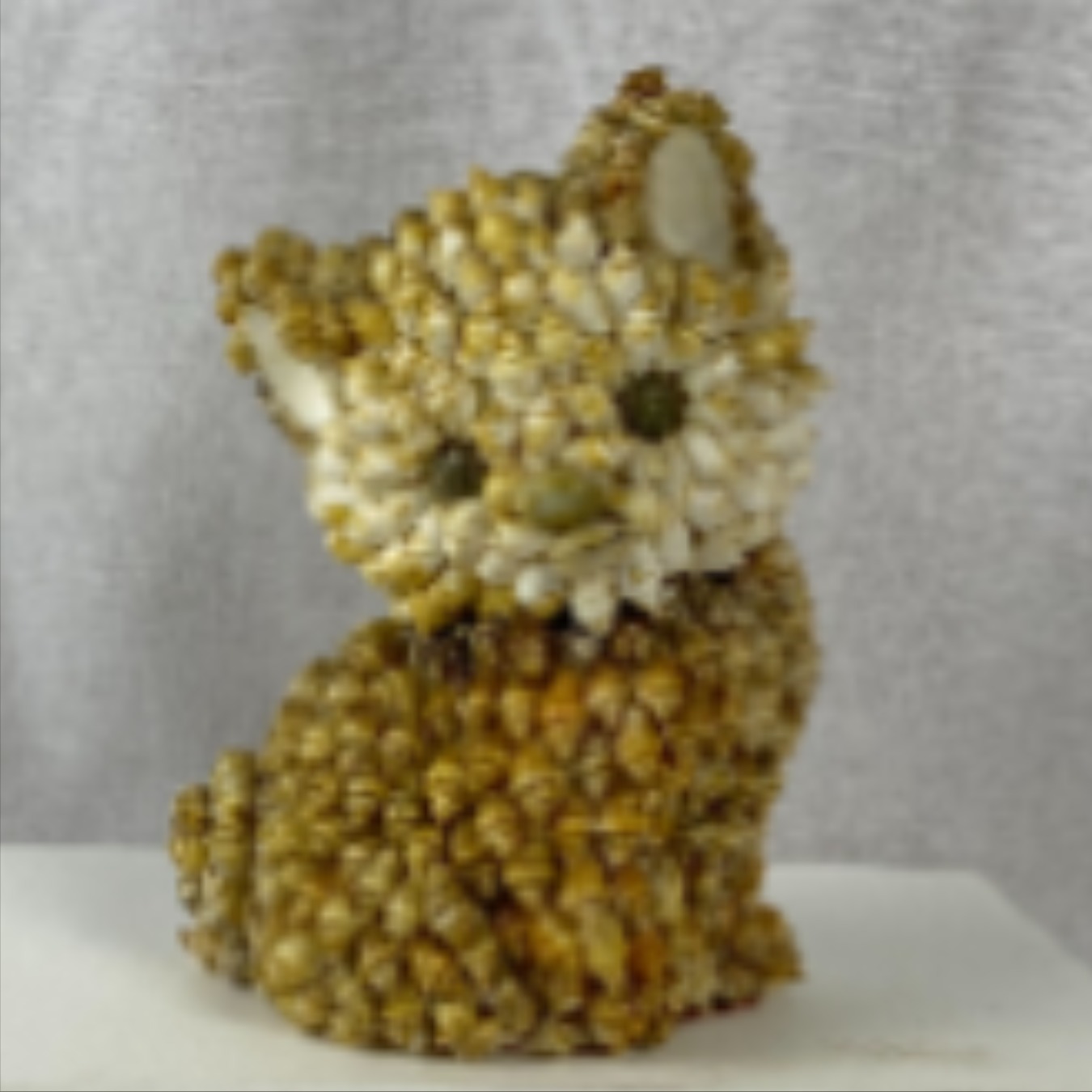Figurine de chat en coquillage - Souvenir de bord de mer Bon état - Vue 4 - 