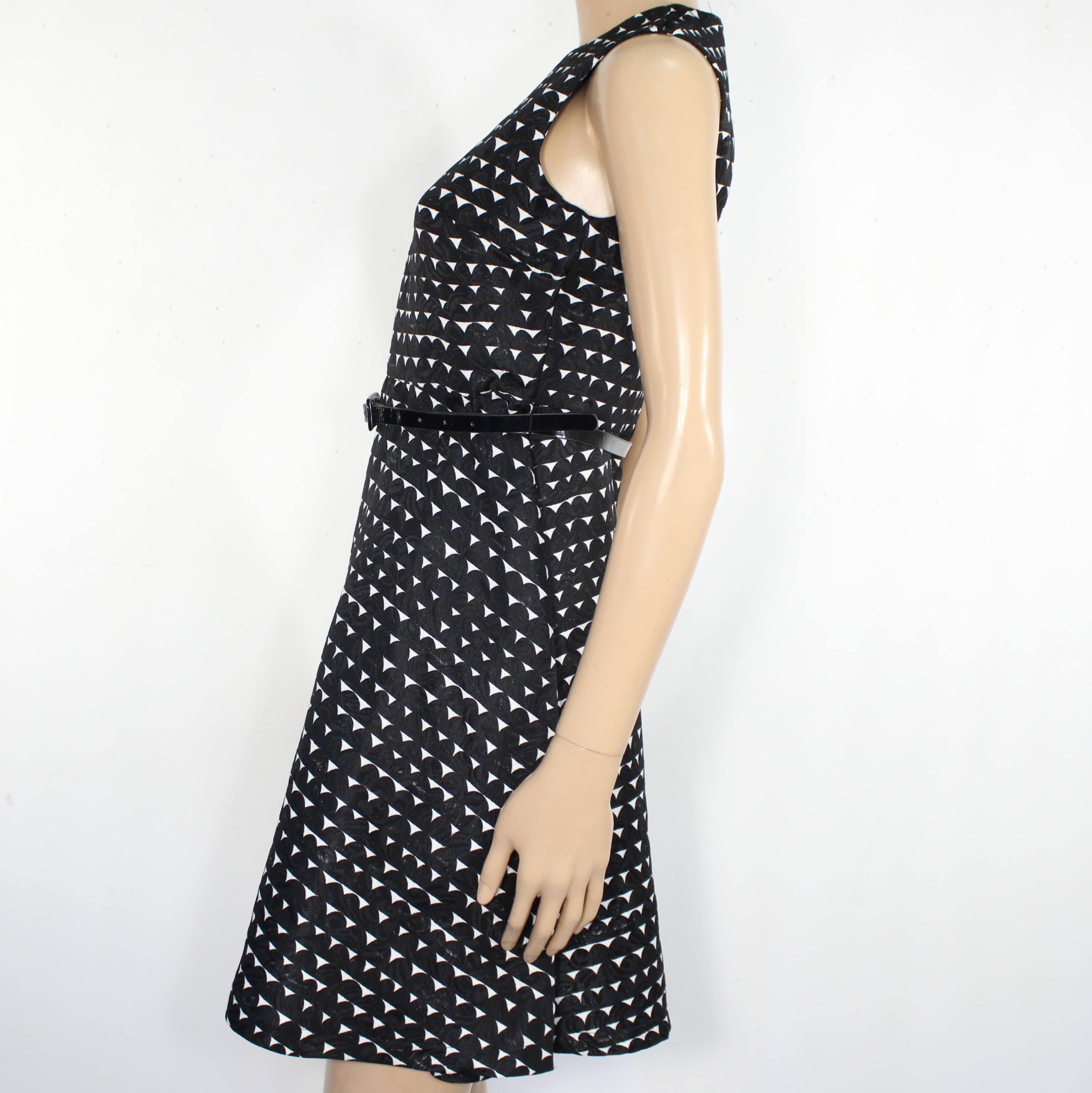 Robe Noir/Blanche MOLLY BRACKEN Taille XS  - Vue 4 - 