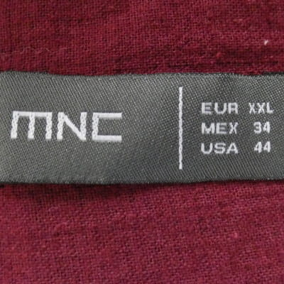 Chemise bordeaux - homme - MNC - taille XXL - Photo 4