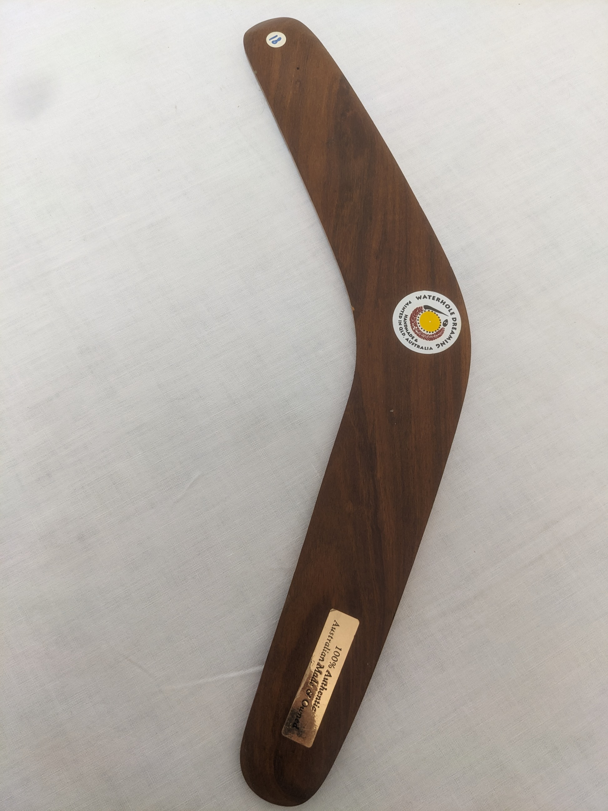 Voir photo 2 de Boomerang Australien en bois Boomerang Australien en bois Comme neuf - Vue 2 -