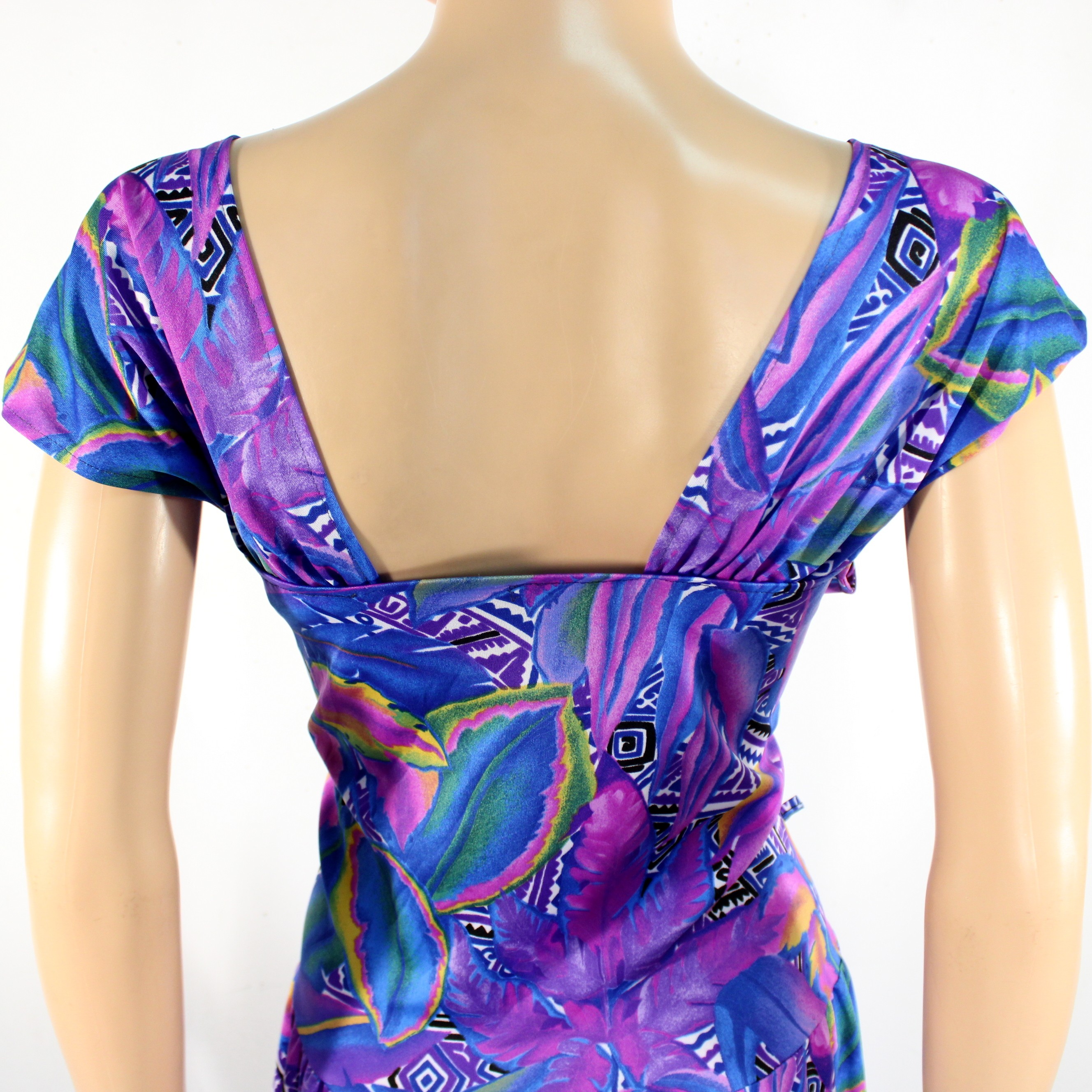 Robe Vintage Multicolore Taille Estimée XL  - Vue 2 - 