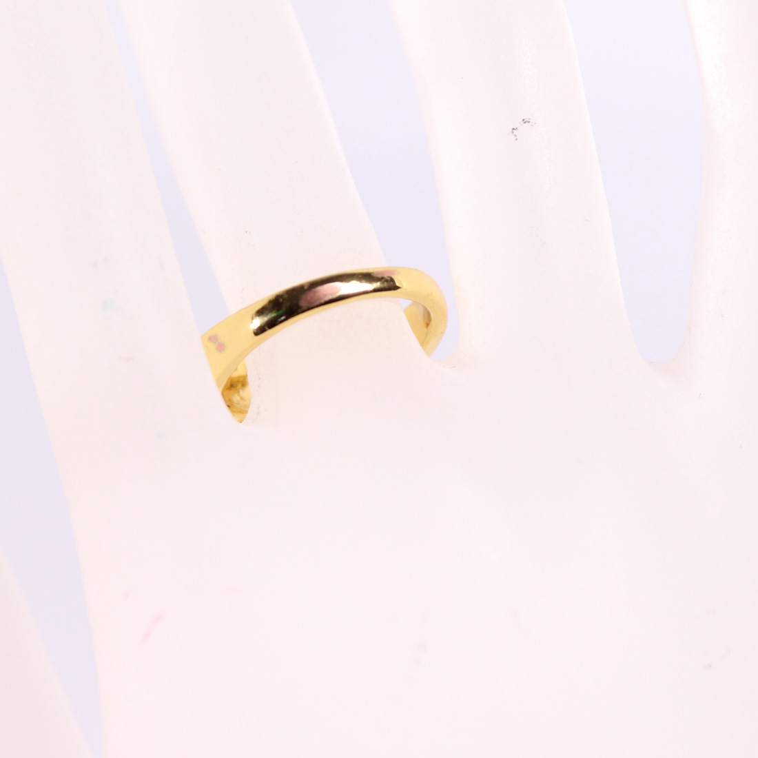 Collier et bague en métal doré  - Vue 4 - 