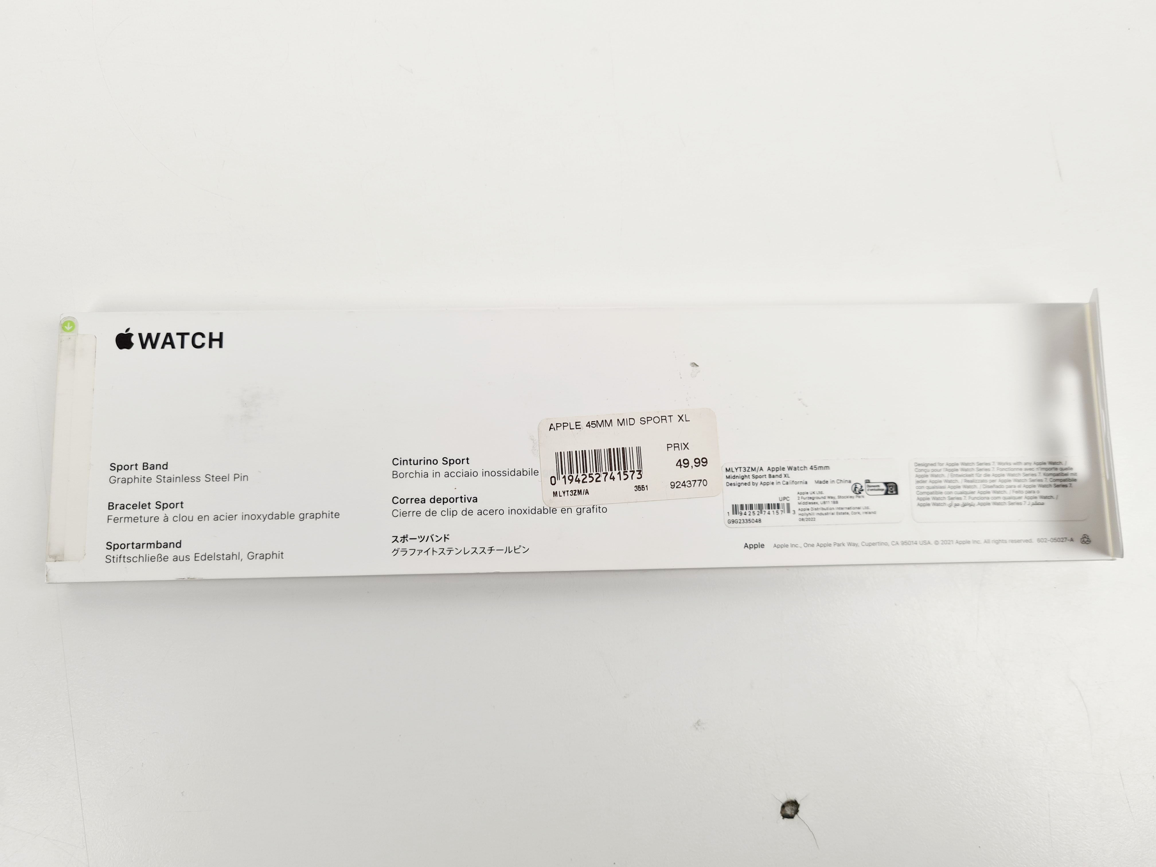 Bracelet Sport - Apple Watch - Watch Series 8 - 45 mm XL Comme neuf - Vue 3 - 