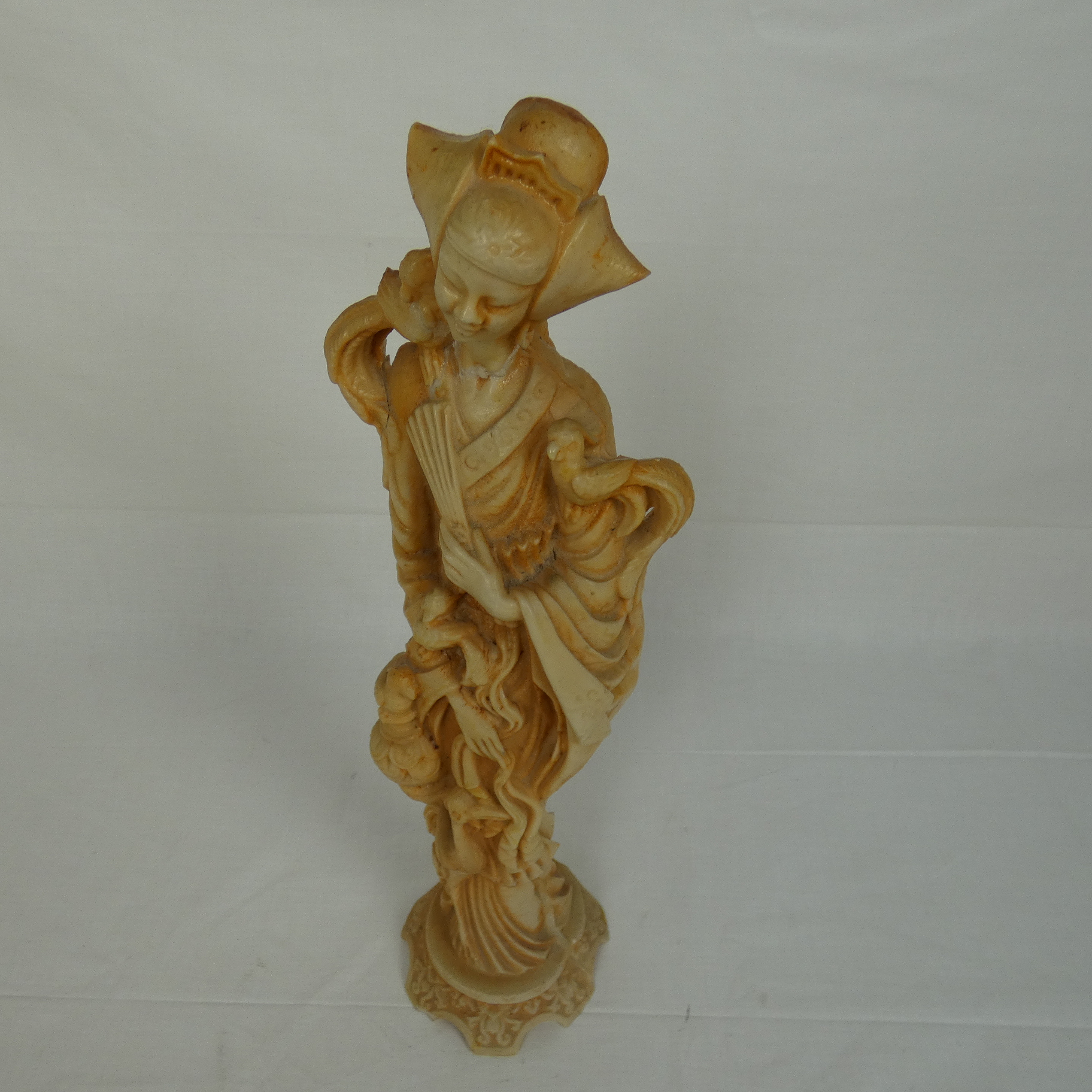 Statuette Chinoise En résine Vintage État correct - Vue 7 - 