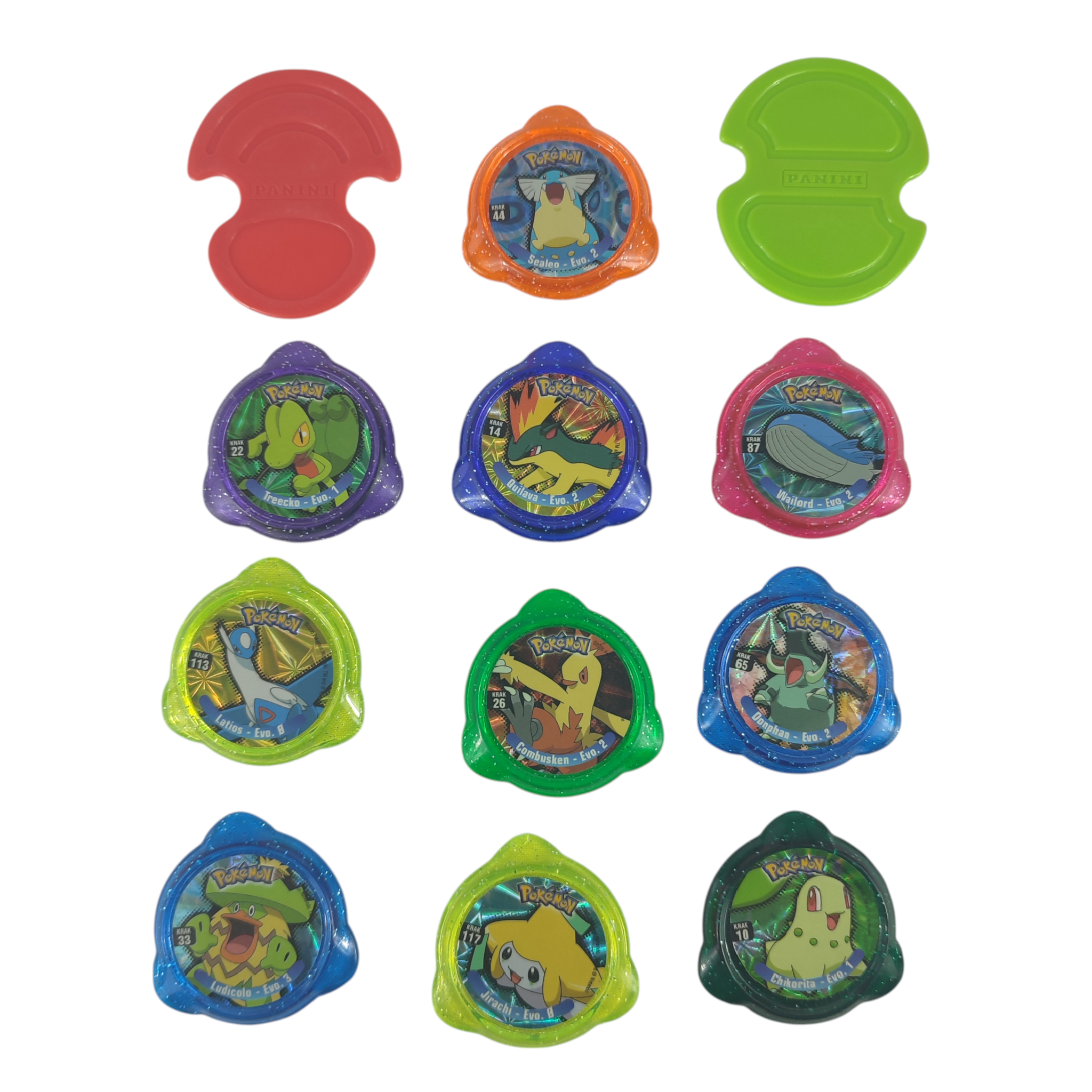 Lot 10 Kraks Pokémon + 2 lanceurs  -  reconditionné disponible sur Label Emmaüs