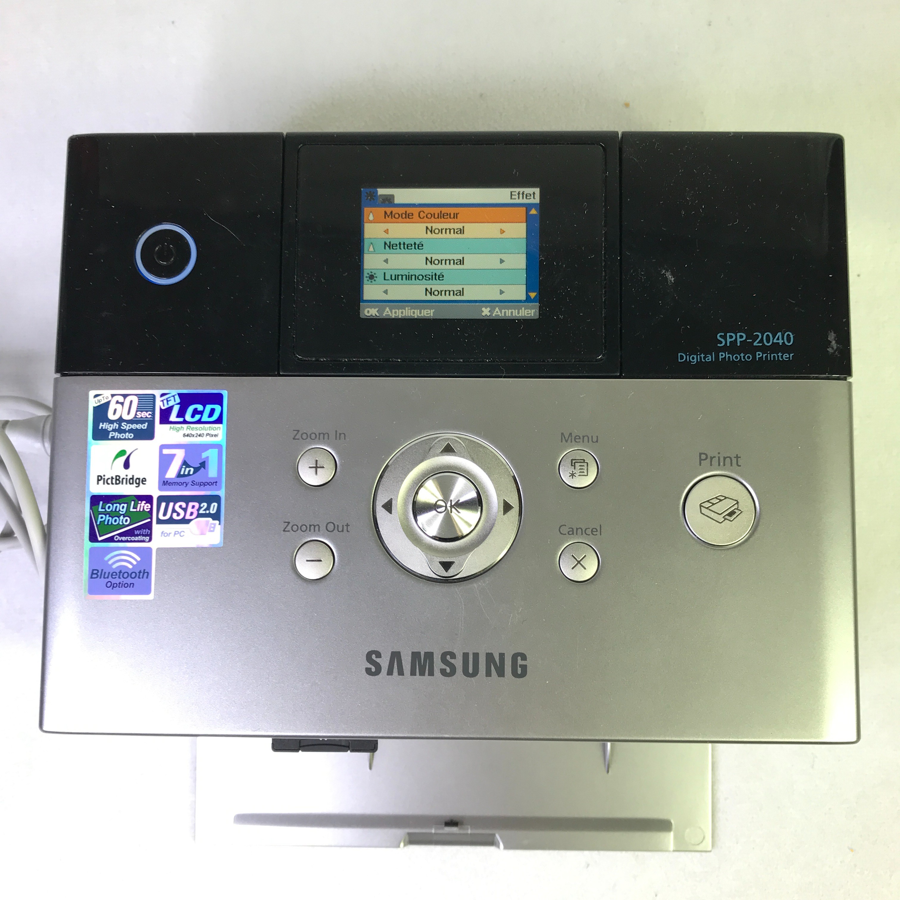 Imprimante photo thermique Samsung SPP-2040 Très bon état - Vue 3 - 