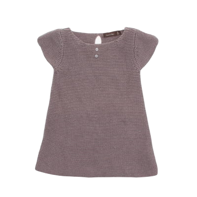 Robe en maille taupe - bébé - Bout'chou - taille 12 mois - Photo 0