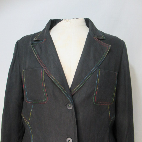 HF88 - Veste en lin - Christine Laure - Taille 46 Bon état - Vue 5 - 