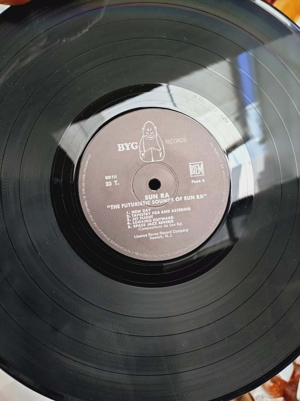 Vinyle 33 tours Sun Ra-The futuristic Sounds of Sun Ra-BYG records,1969. Rare.  - Vue 9 - 