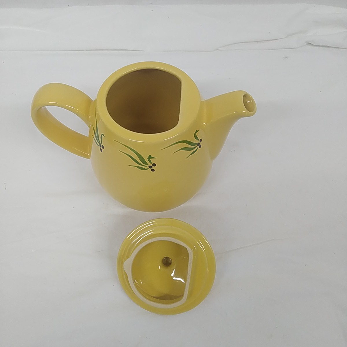 Cafetière provençale en céramique émaillée Marie-José Vincent Très bon état - Vue 2 - 