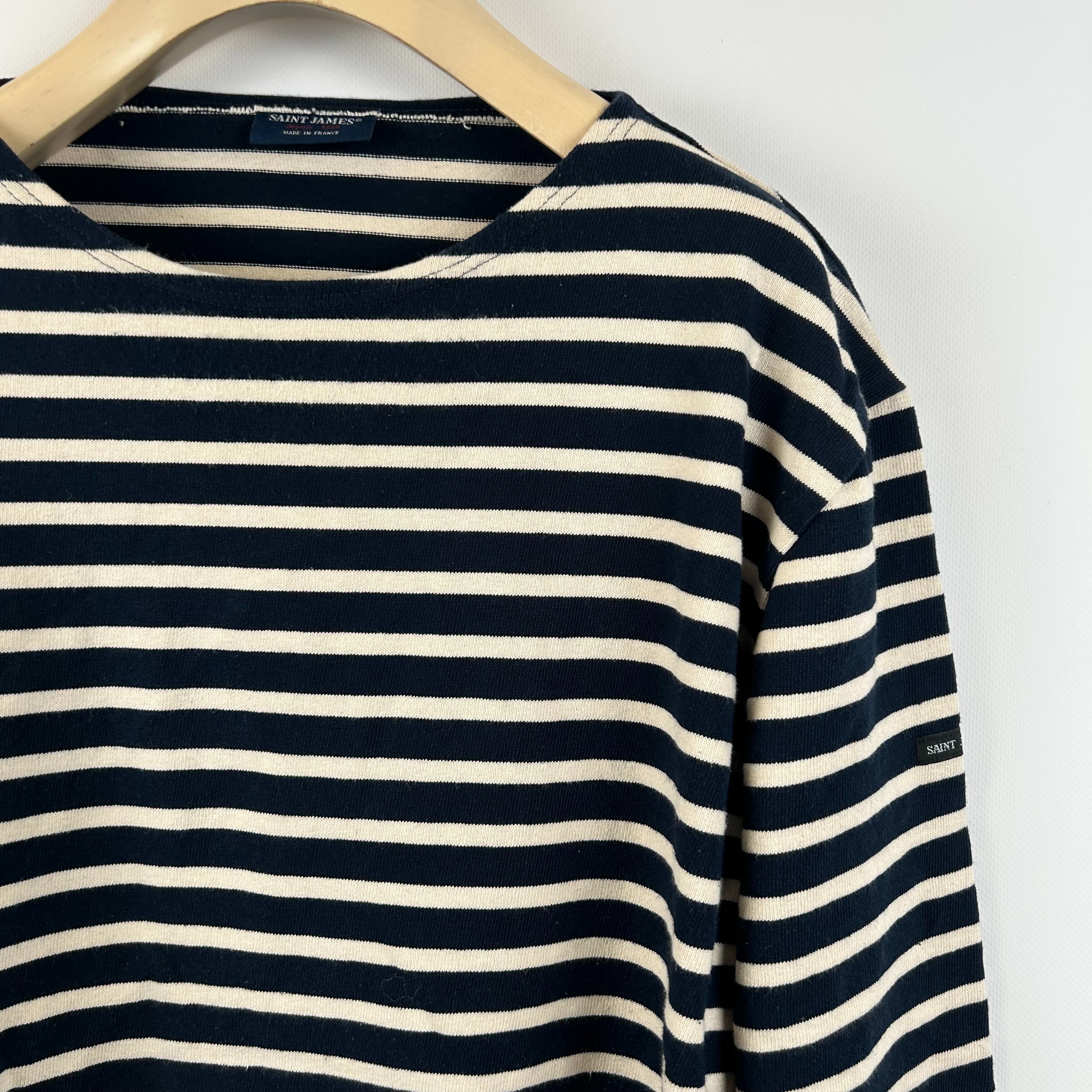 Saint James - Pull rayé bleue marine - Taille 50 - Photo 2