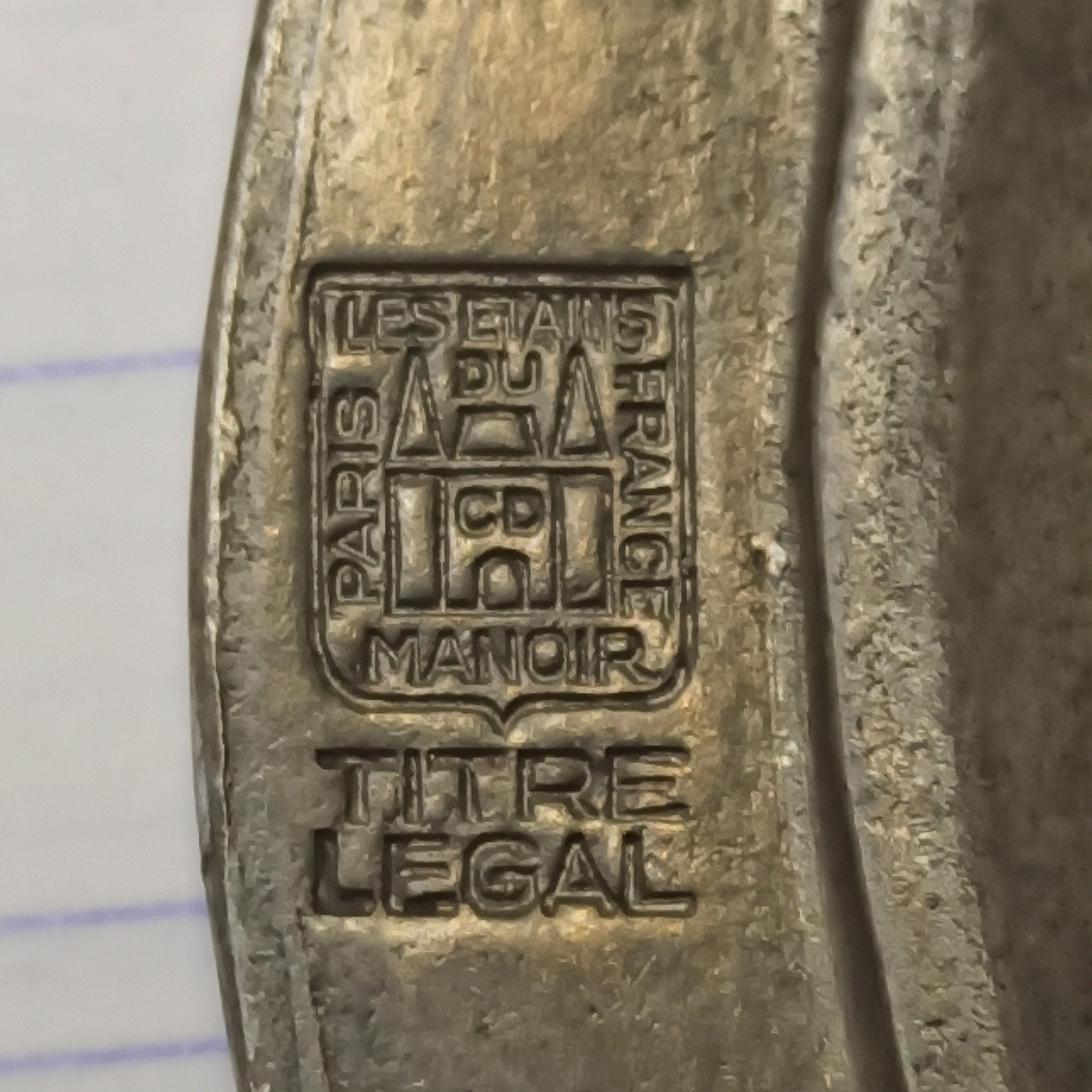 Plat décoratif en étain - Bon état - Photo 8