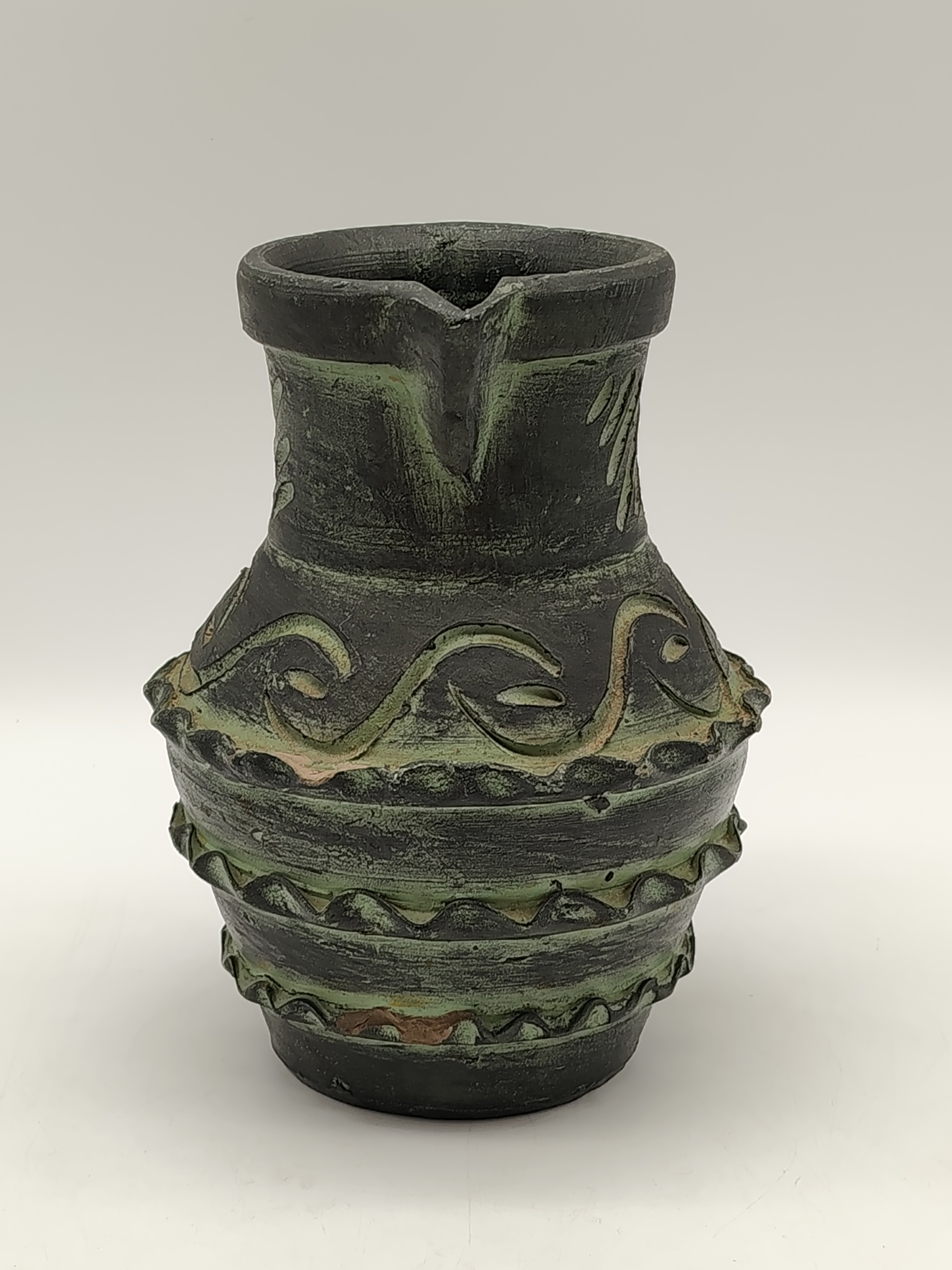 Vase pichet en terre cuite signé Francisco Figueras Très bon état - Vue 3 - 