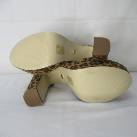 Voir photo 5 de C140 - Sandales léopard à talons - Ideal Shoes - Pointure 40 C140 - Sandales léopard à talons - Ideal Shoes - Pointure 40 - Vue 5 -