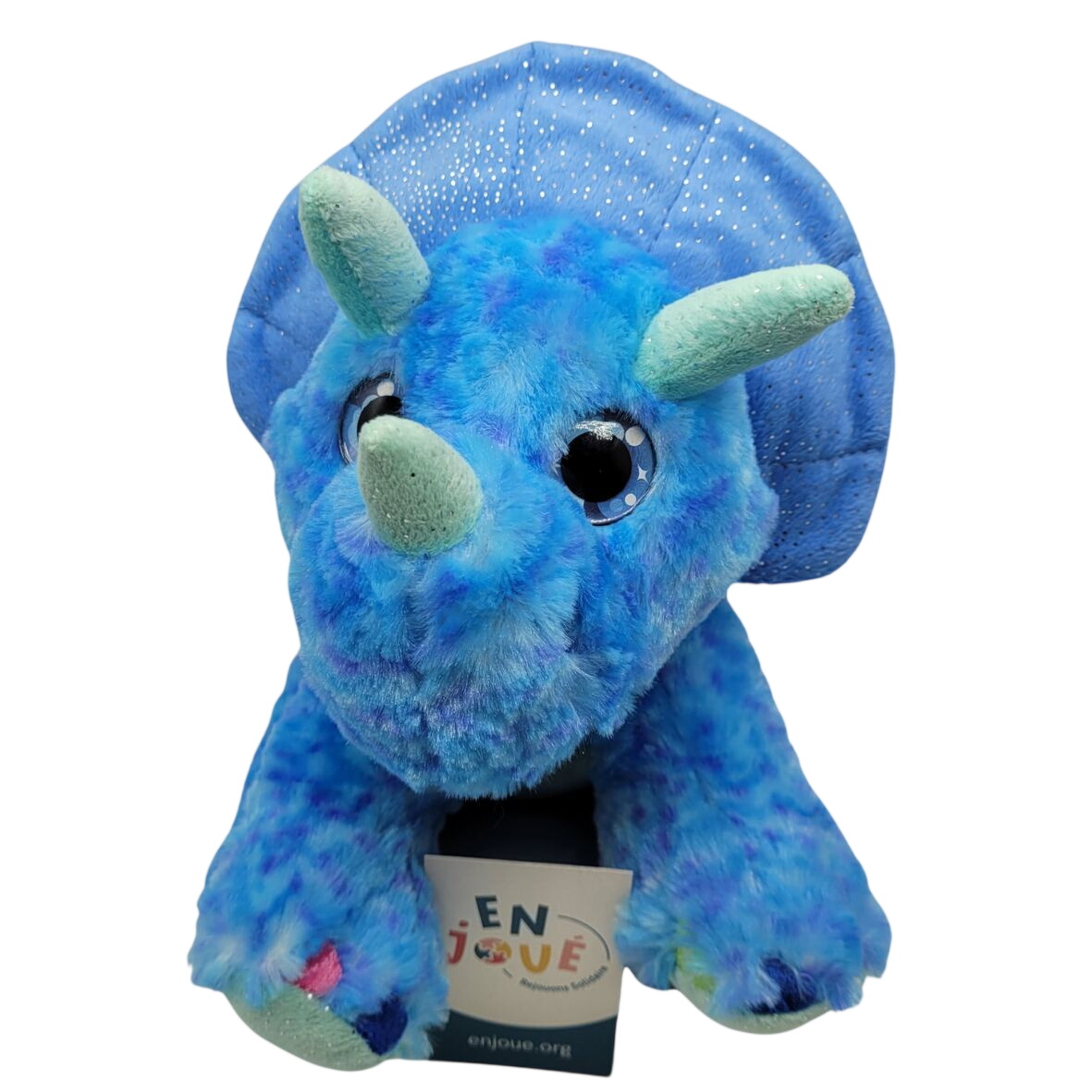 Acheter Peluche - Tricératops dinosaure bleu - 30 cm - Dès 2 ans. Bon état - 12,00 € Peluche - Tricératops dinosaure bleu - 30 cm - Dès 2 ans. Bon état - reconditionné disponible sur Label Emmaüs