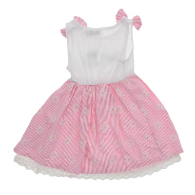 Robe rose et blanche imprimée - fille - Chicaprie - taille 3 ans - Photo 1