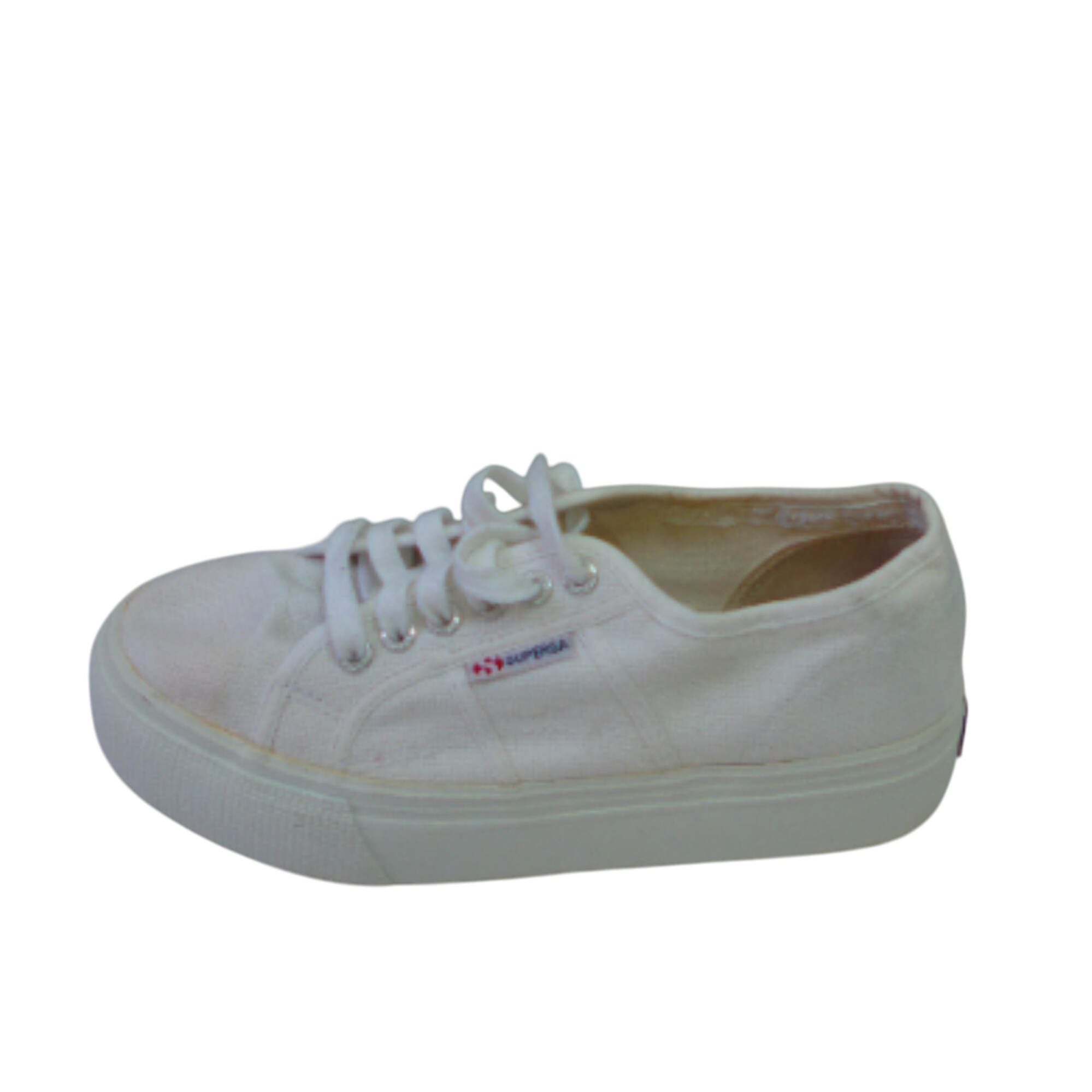 Basket SUPERGA, blanche, Pointure 39 - Label Emmaus - Modalova
