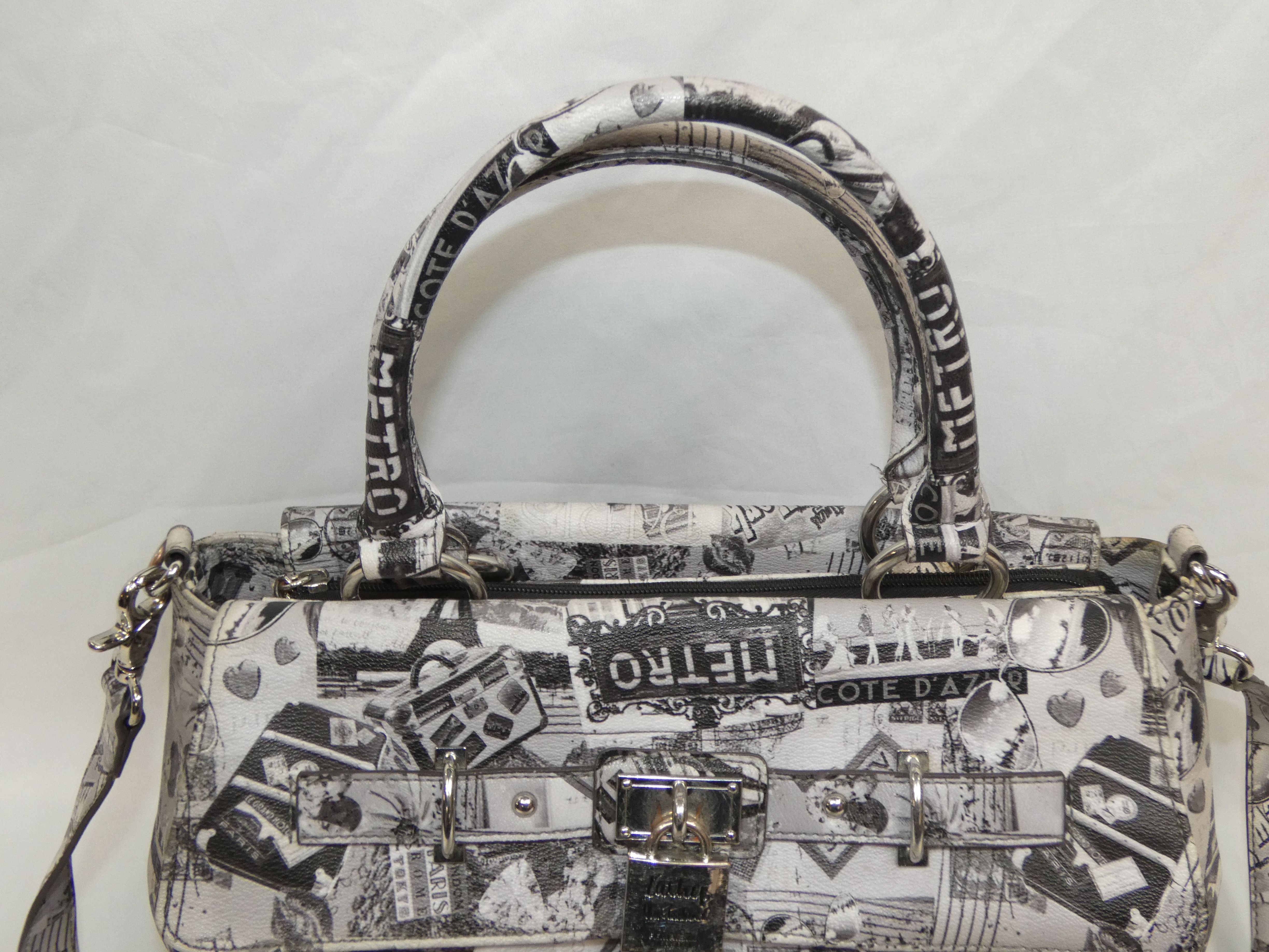 Sac à main à bandoulière en synthétique de marque KATHY VAN ZEELAND New York  - Vue 3 - 