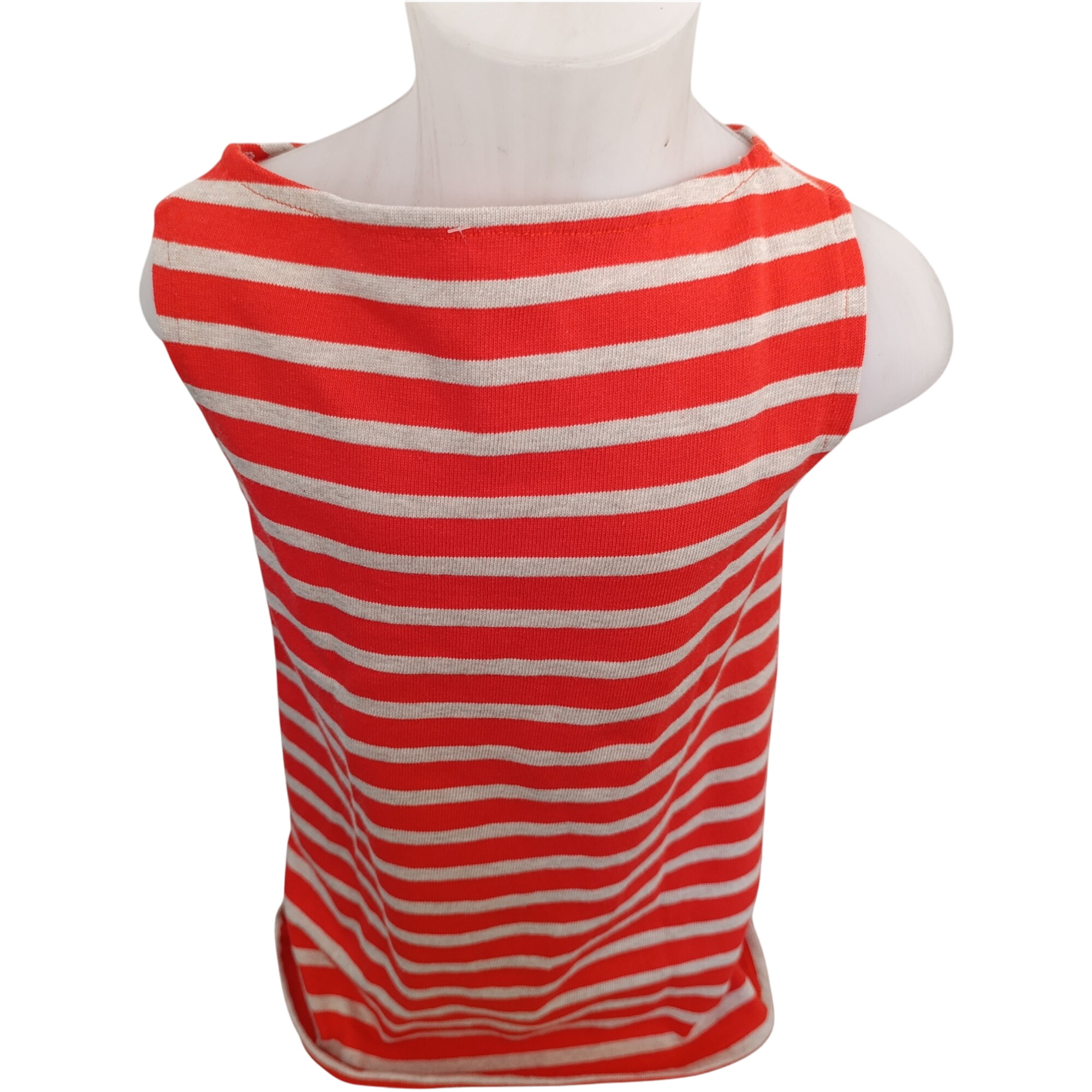 Robe orange pour enfants (taille 4ans), fabriqué dans notre atelier Acsomur, à partir de tissu recyclé - Photo 0