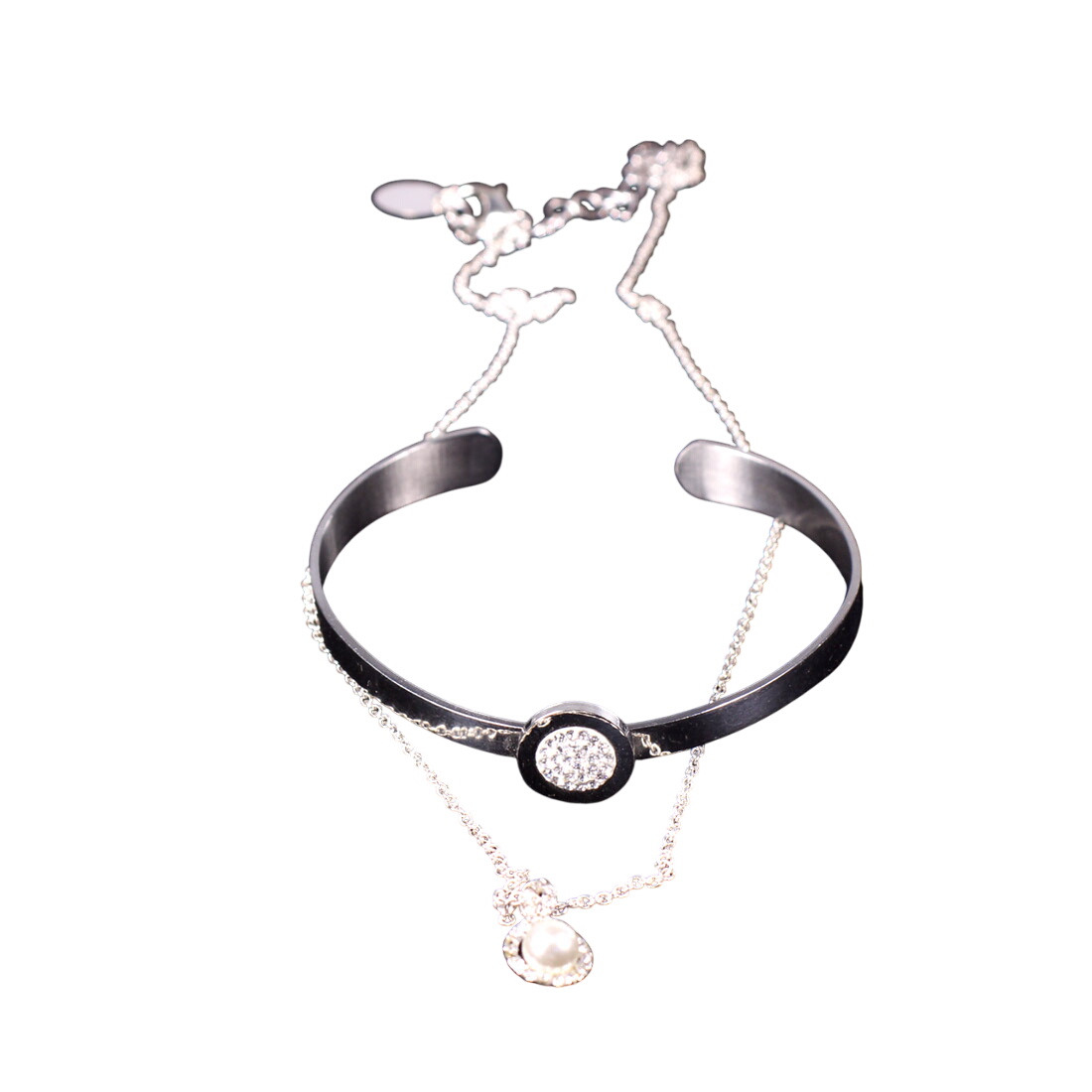 Collier + bracelet en mtal argent - Label Emmaus - Modalova