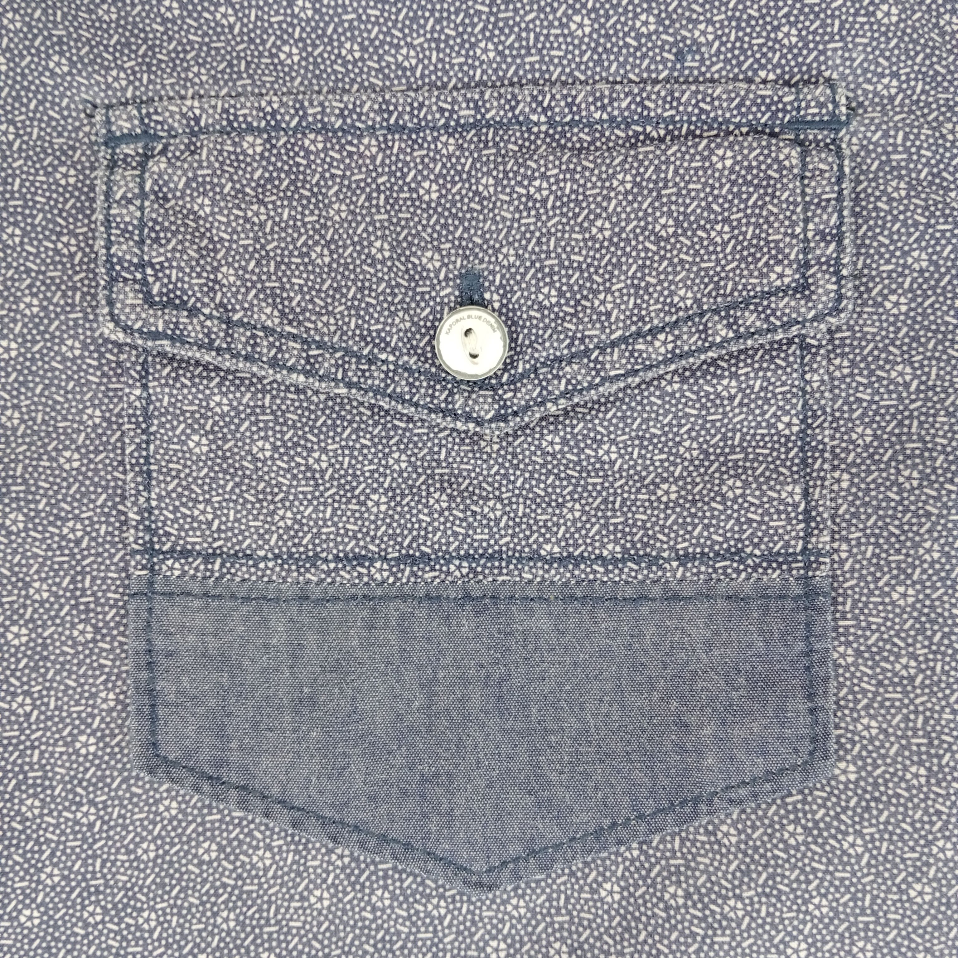 Chemise - homme - marque Kaporal - manches longues - couleur bleu - taille S (38) Très bon état - Vue 5 - 