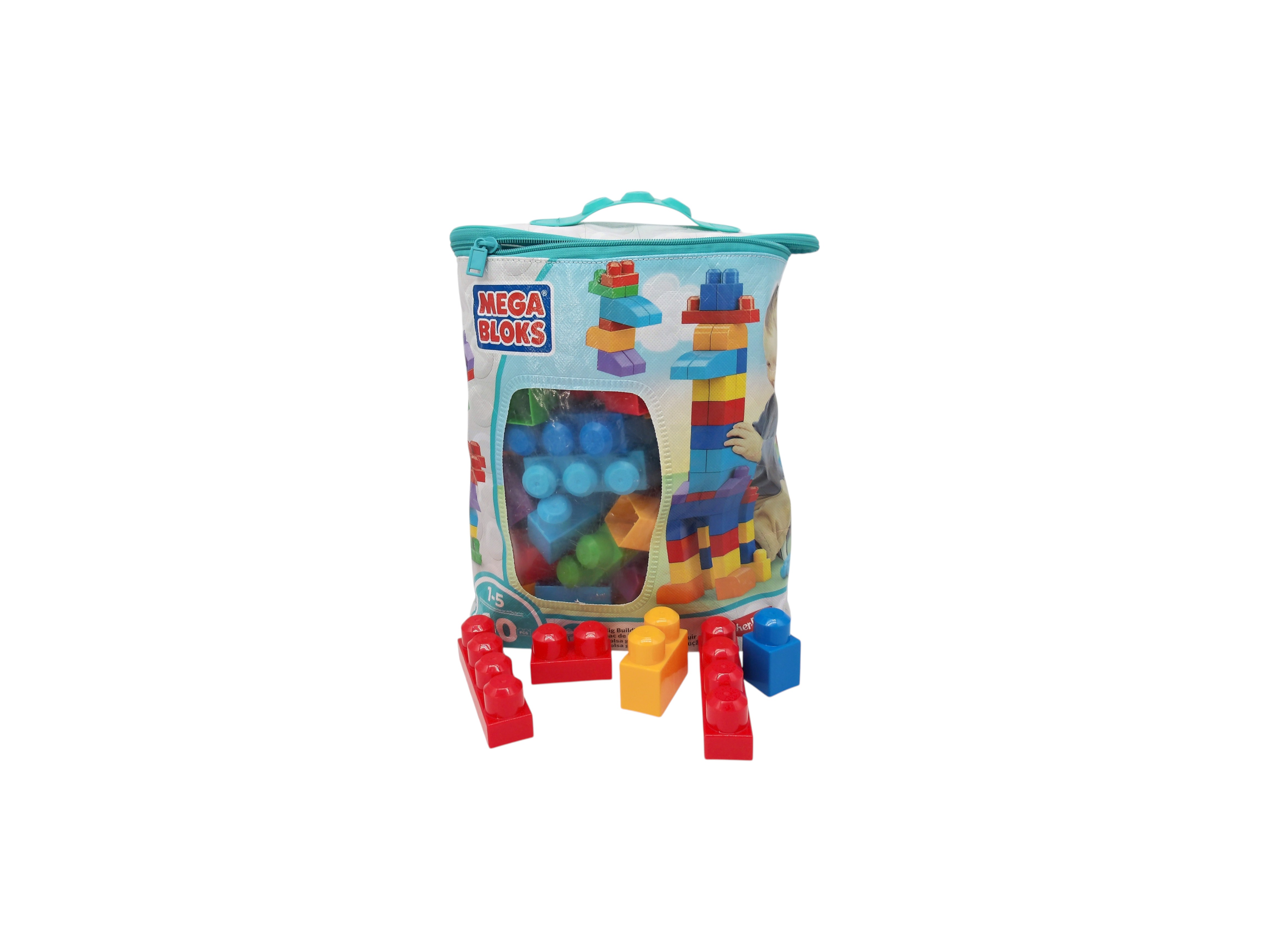 Mega Bloks - Sac medium 60 briques  Très bon état - Vue 2 - 
