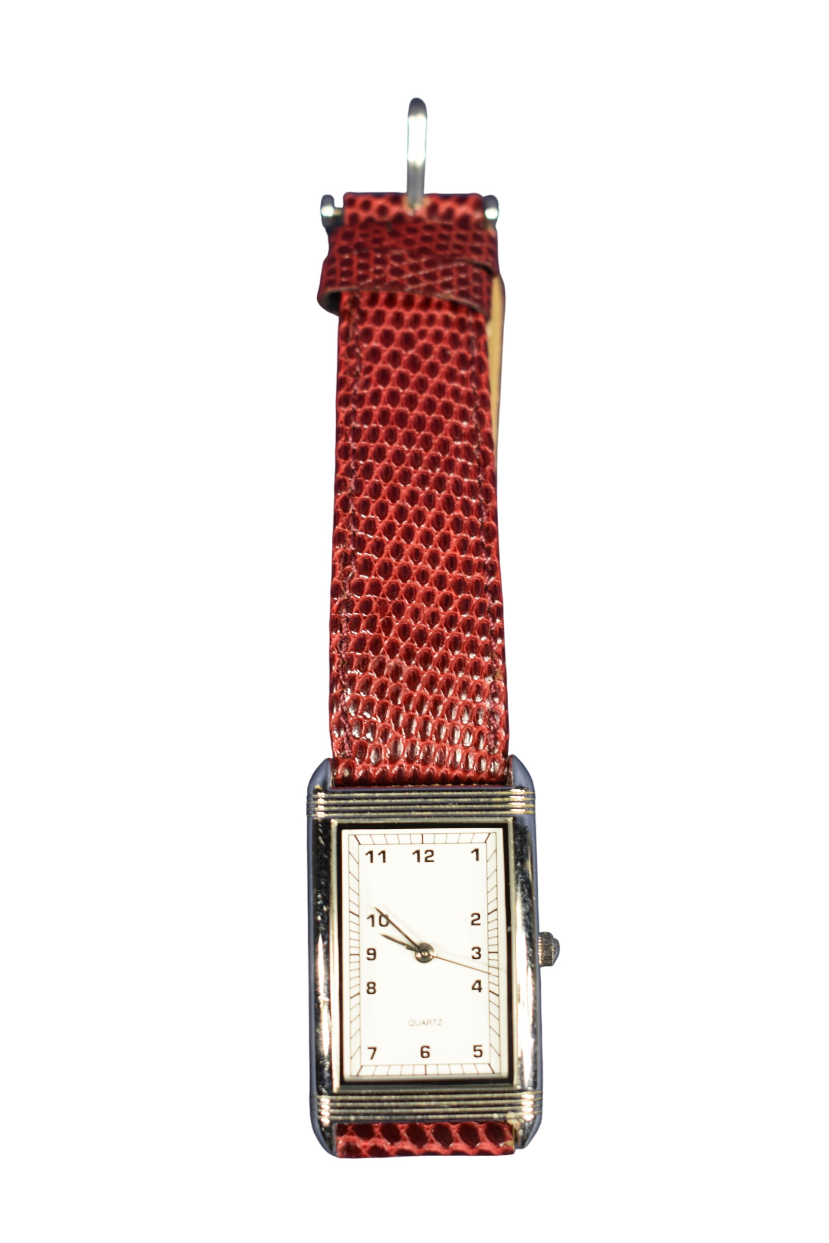 Montre à quartz en très bon état, bracelet neuf en lézard et pile neuve. - Photo 0