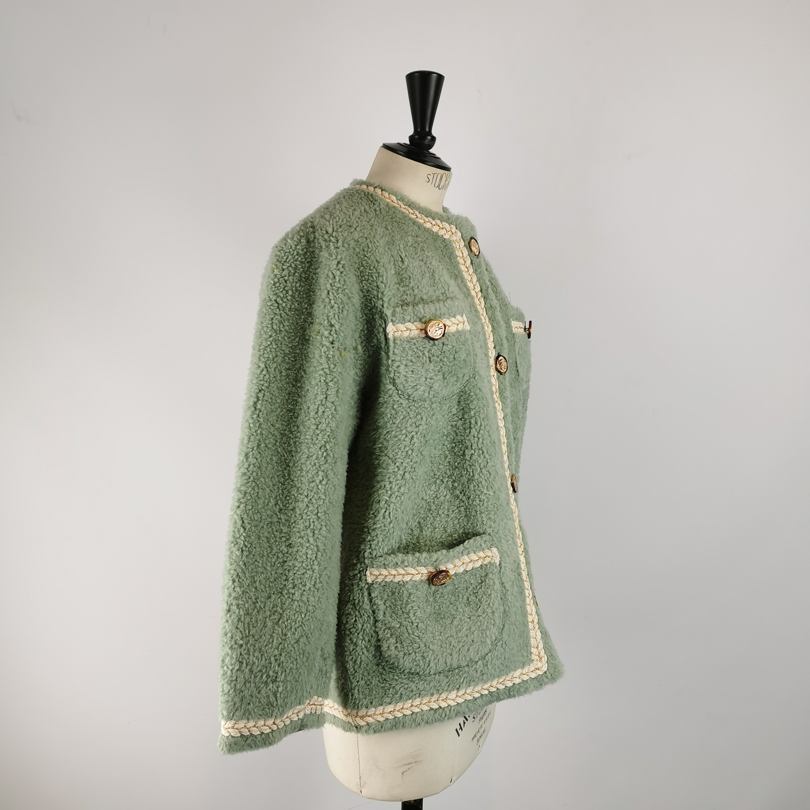 Blouson FUR DE LUXE vert pastel T38 estimée - Photo 2