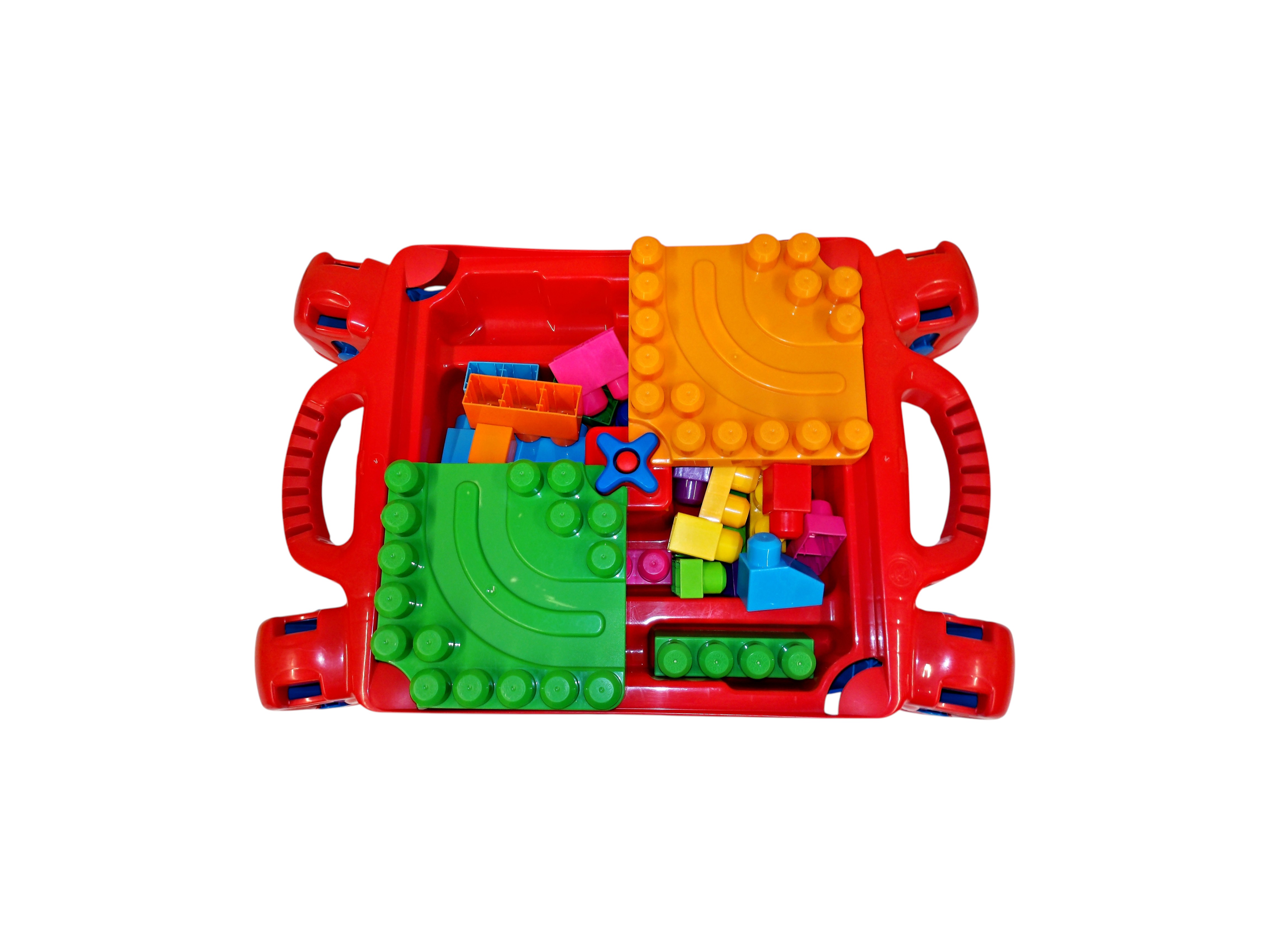 Mega Bloks - Table d'activités - 30 blocs Très bon état - Vue 3 - 