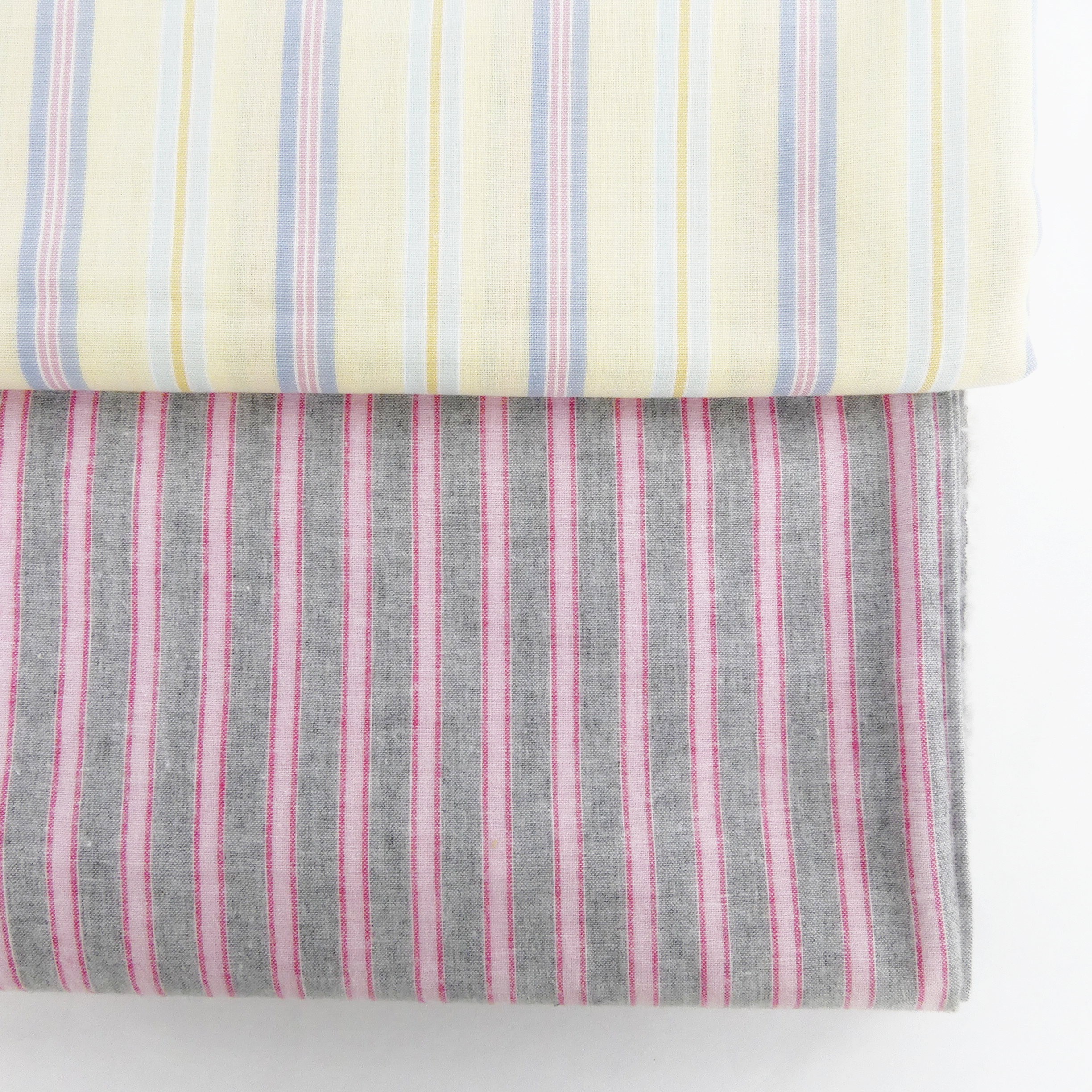 Voir photo 4 de 2 coupons de tissu à rayures verticales 2 coupons de tissu à rayures verticales Très bon état - Vue 4 -