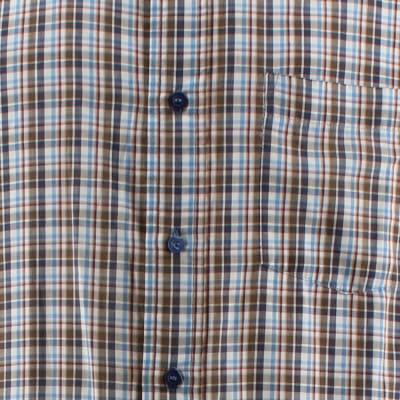 Chemise à carreaux multicolores - Homme - Taille 45/46 - Photo 3