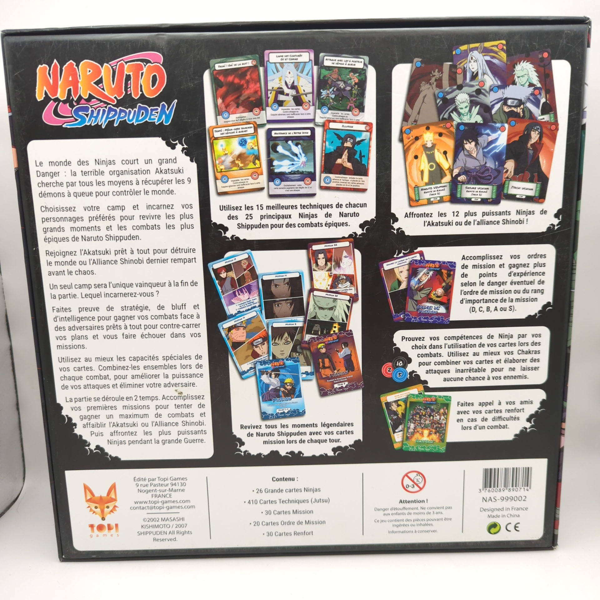Jeu de société Naruto Shippuden Combats de Ninja  - Vue 5 - 