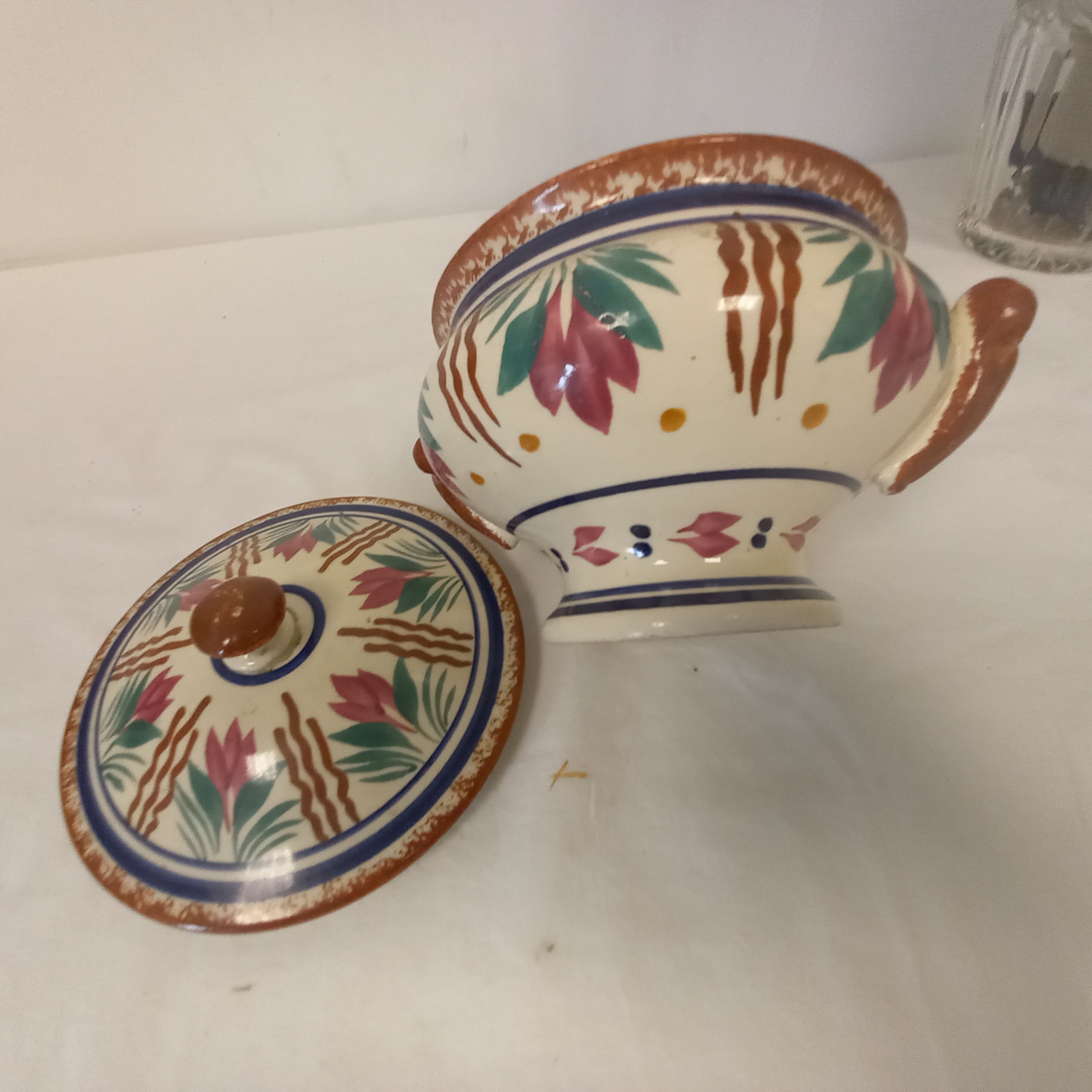 Soupiere HB henriot quimper 487 france vintage - Bon état - Photo 4