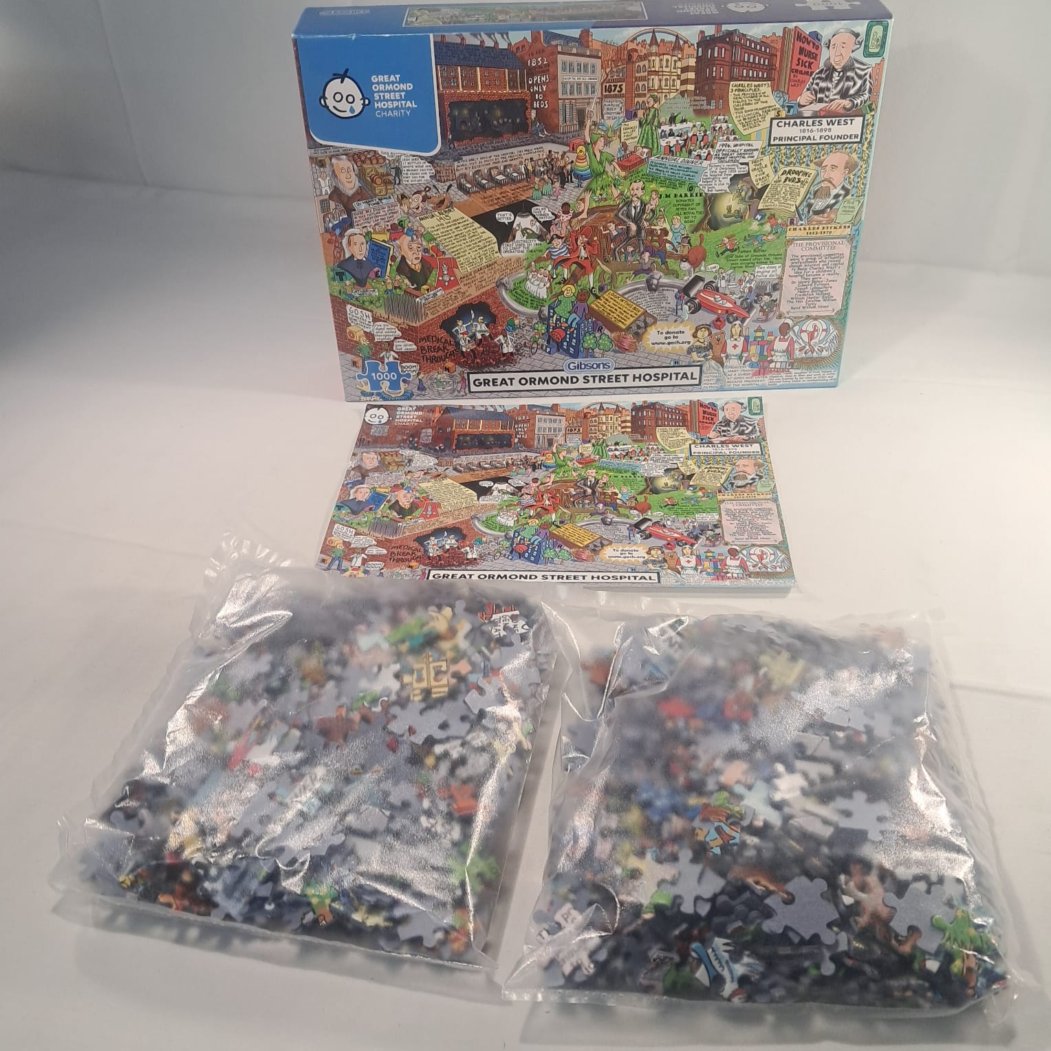 Voir photo 3 de Puzzle Great Ormond Street Hospital 1000 pièces Gibsons Puzzle Great Ormond Street Hospital 1000 pièces Gibsons Très bon état - Vue 3 -
