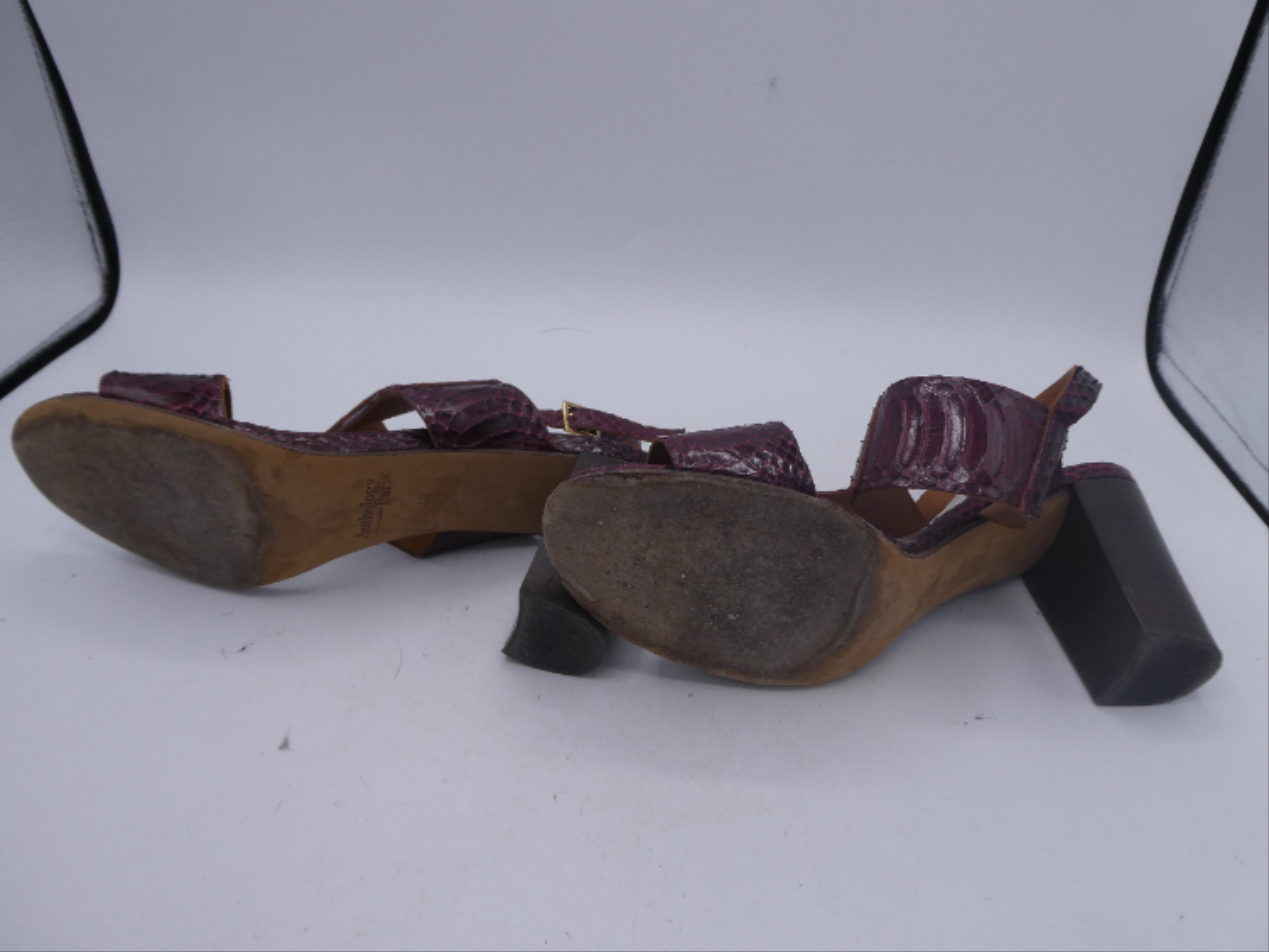 Anthology Paris - Sandales rouge bordeaux - 40 - Photo 3