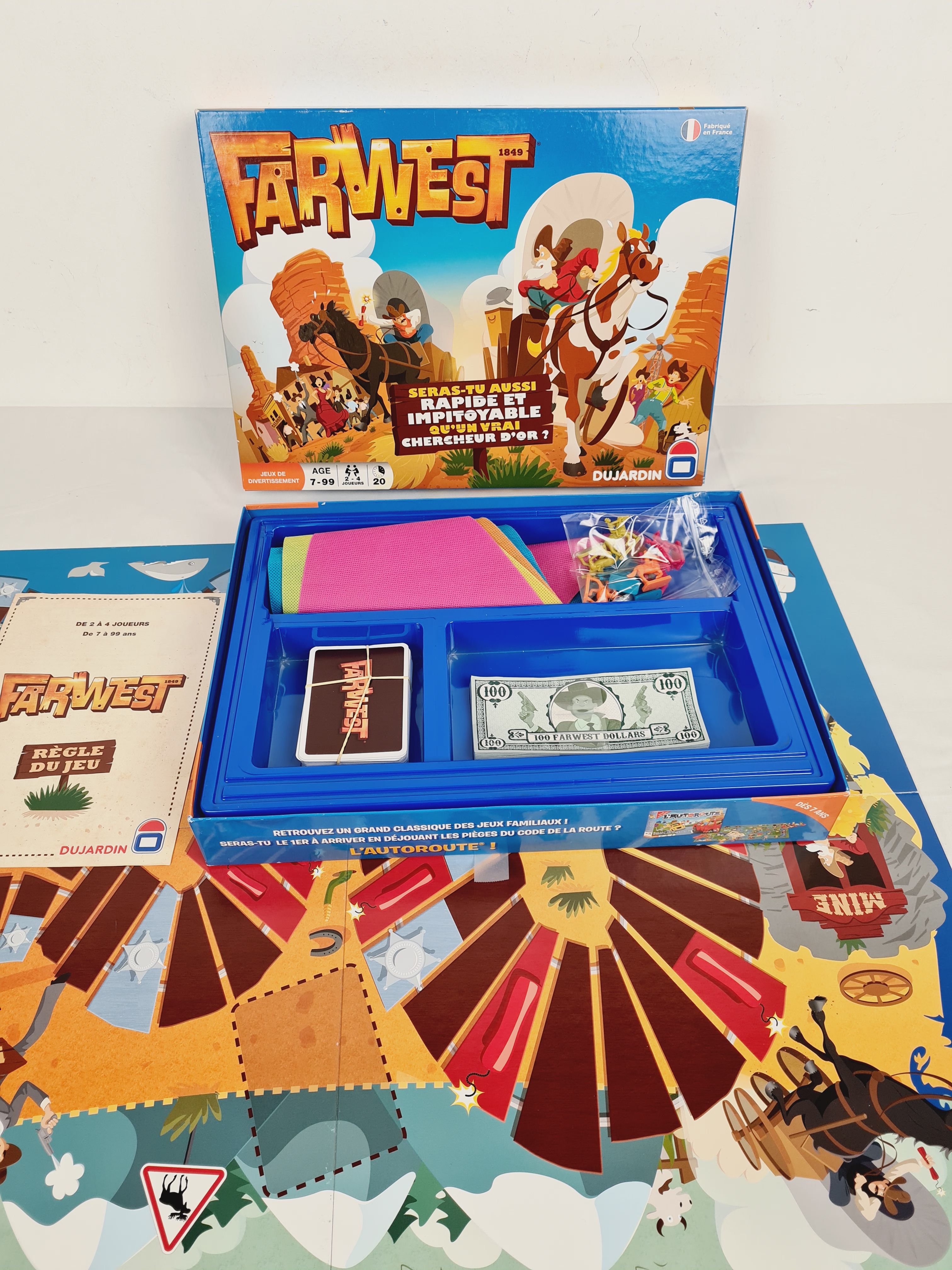 Jeu de parcours - Farwest - Dujardin - 7 ans + - Bon état - Photo 2