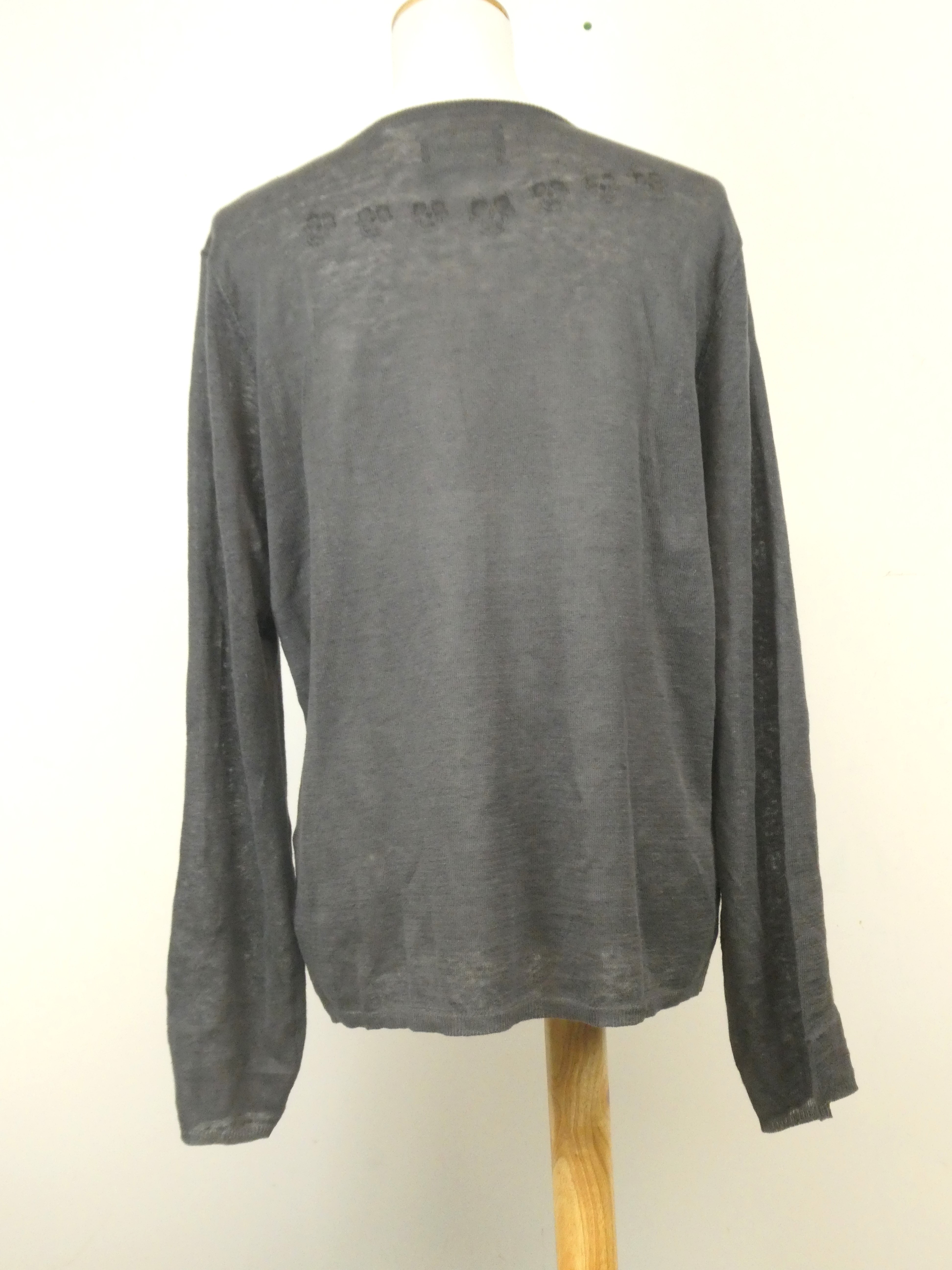 Zadig & Voltaire pull fin boutonné manches longues en lin - Taille S - Photo 2