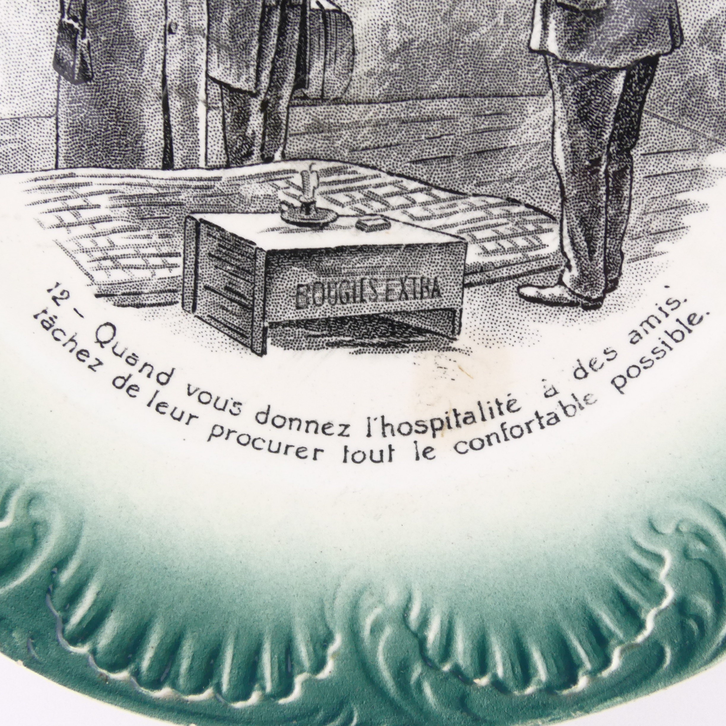 Assiette parlante sarreguemines le savoir vivre n 12 label emma s