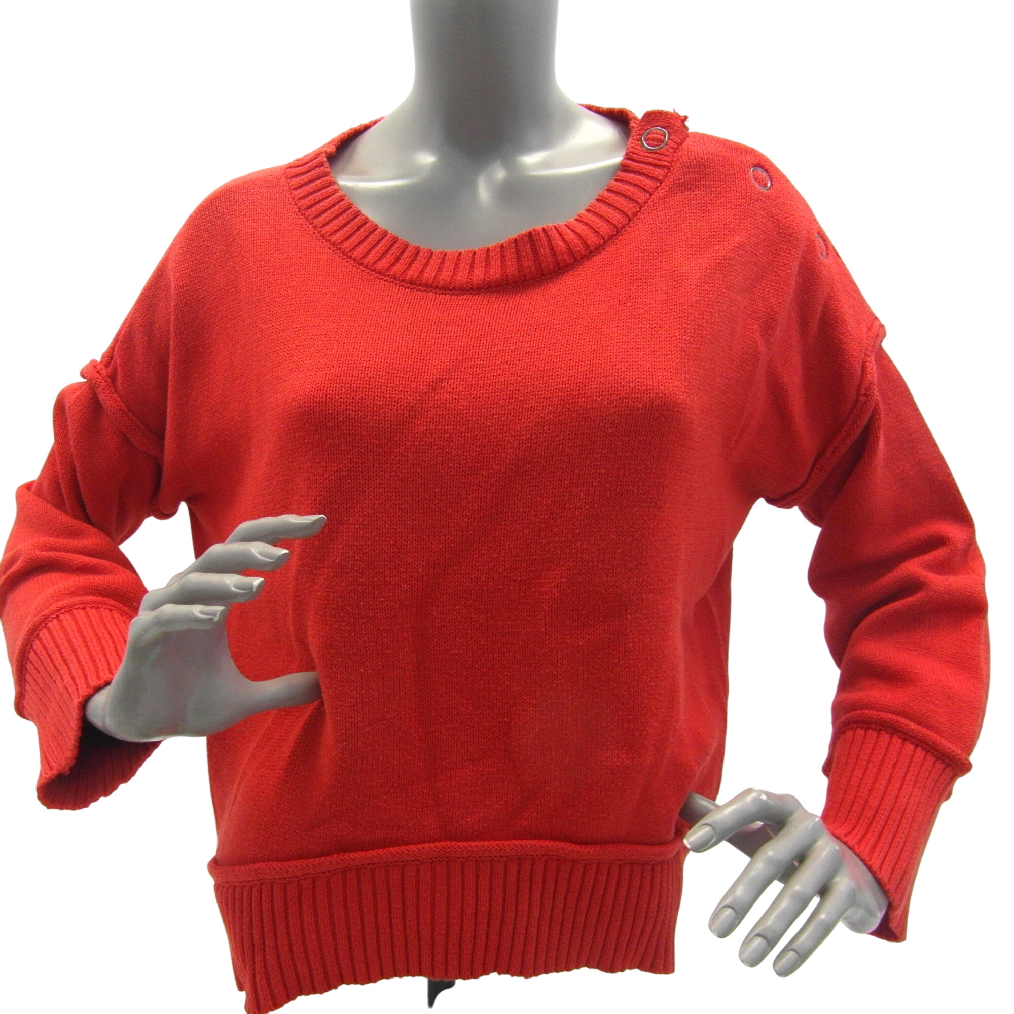 Pull à manches longues rouge Miss Captain taille 1 - Photo 0