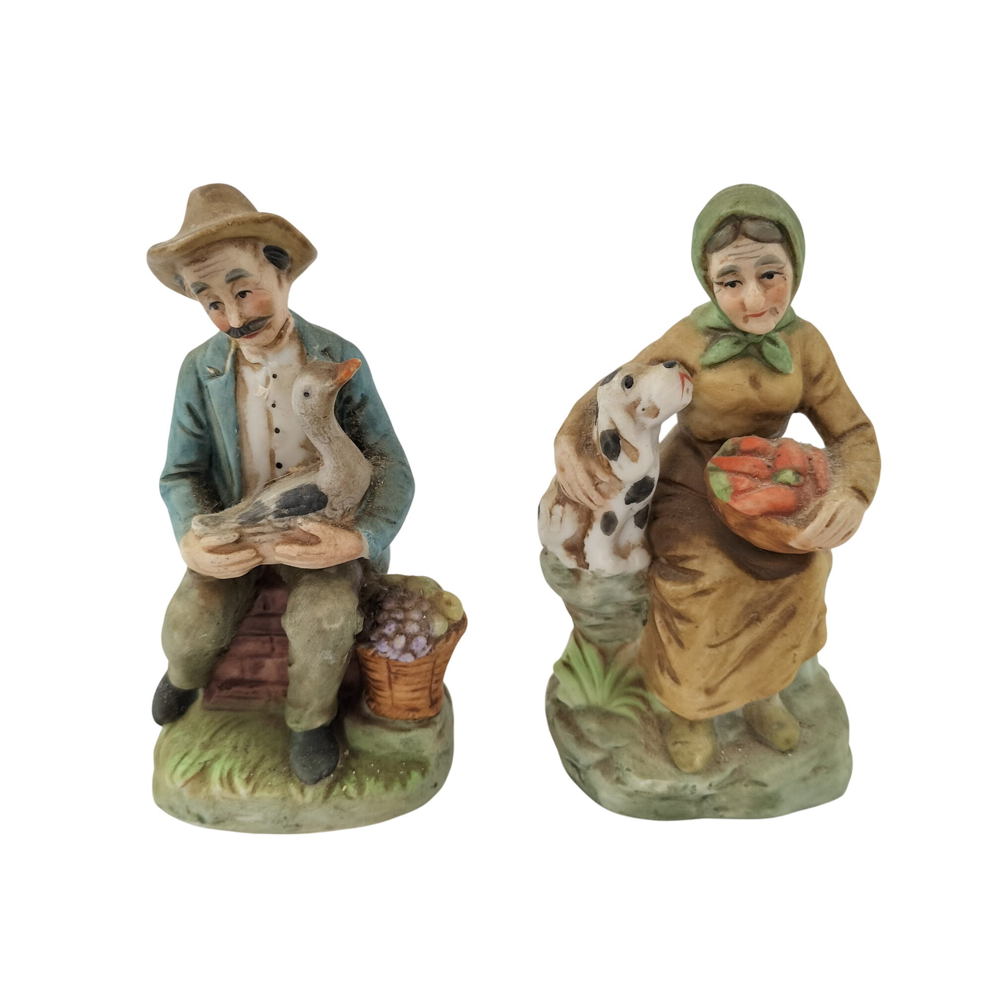 Figurines vintage fermiers peints à la main objets de collection - Photo 0