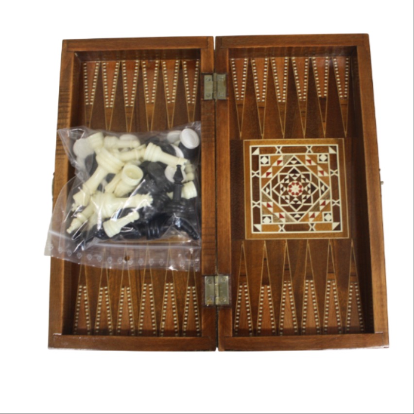 Voir photo 4 de Jeu de Backgammon et Echecs Jeu de Backgammon et Echecs - Vue 4 -