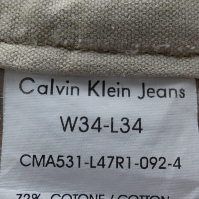 Jeans beige - homme - Calvin Klein - taille 44 - Photo 5