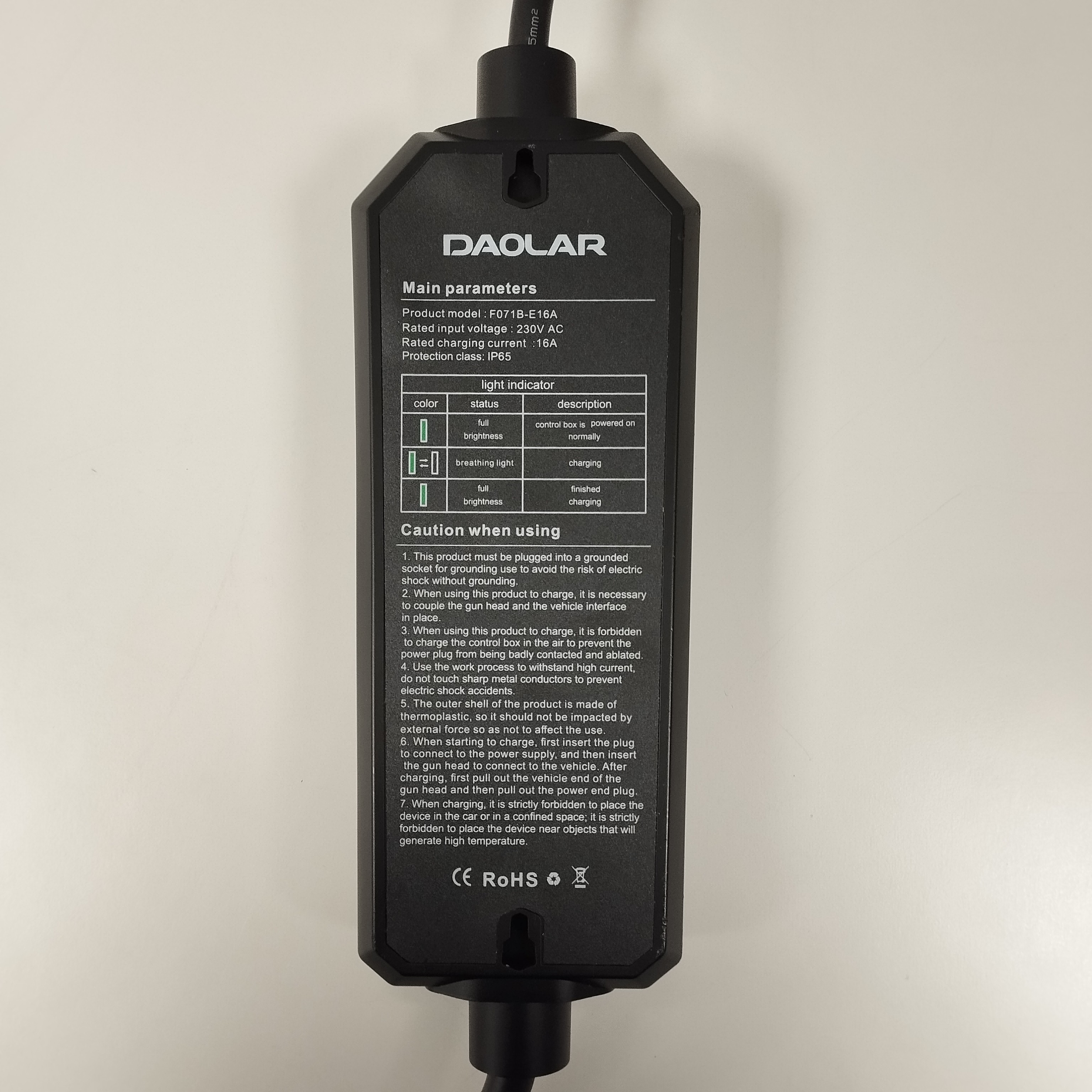 Voir photo 4 de Câble de charge pour véhicule électrique Daolar Câble de charge pour véhicule électrique Daolar Comme neuf - Vue 4 -