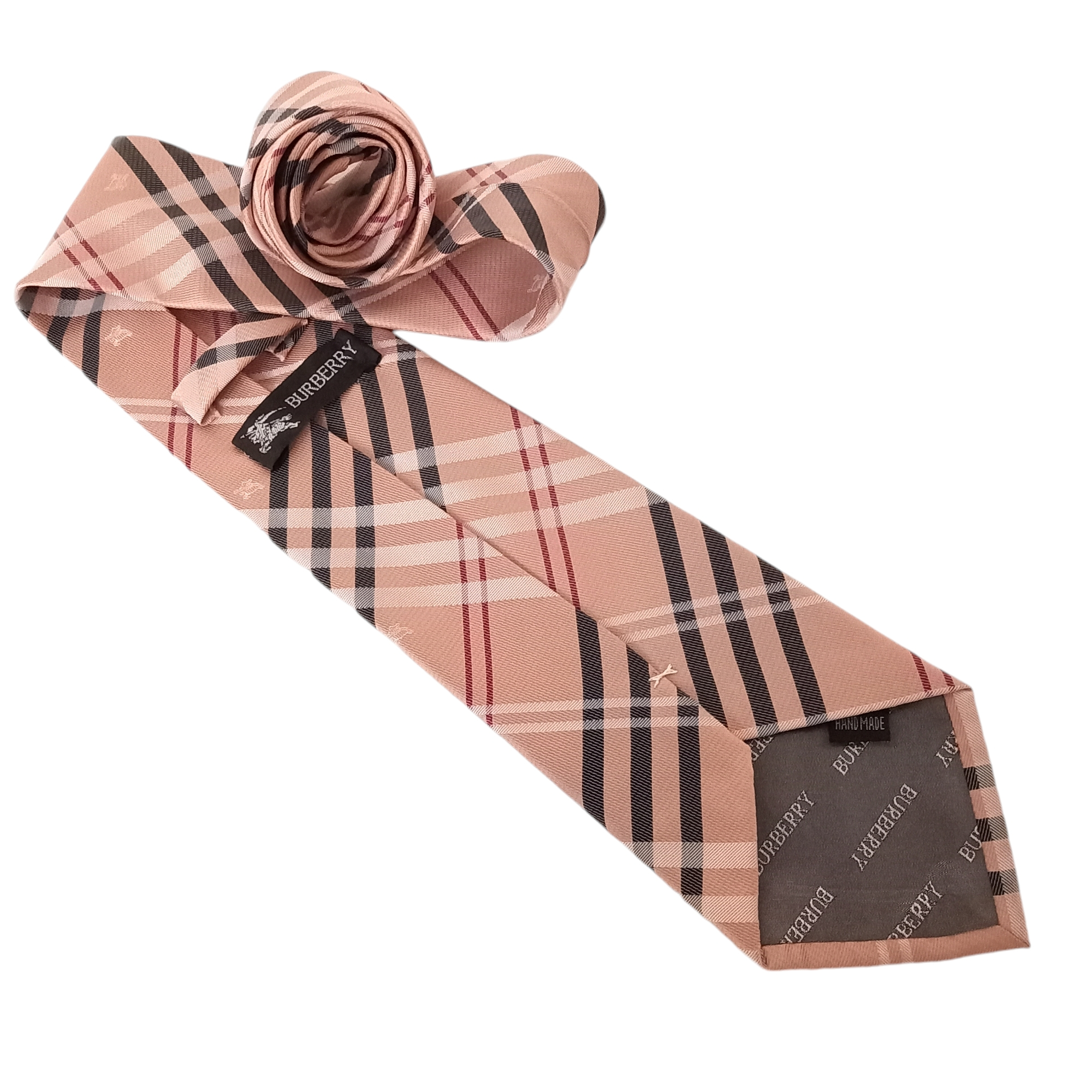 Cravate beige tartan - Burberry Très bon état - Vue 2 - 