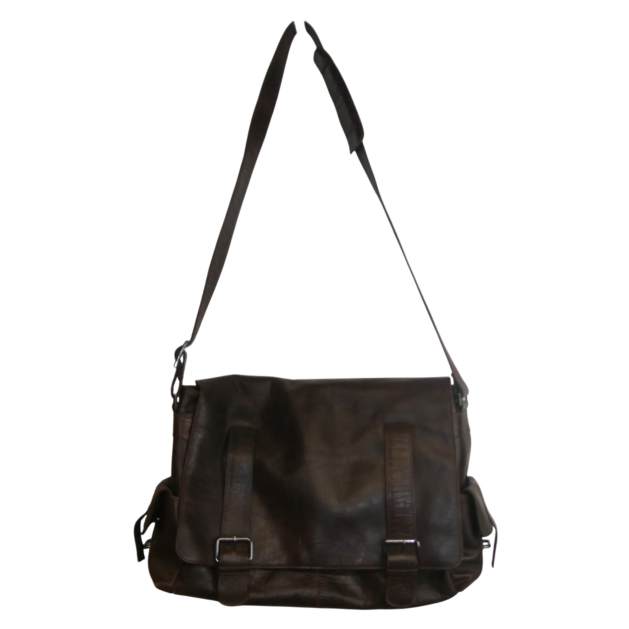 FeynSinn Sac à bandoulière marron vintage en cuir - Photo 0