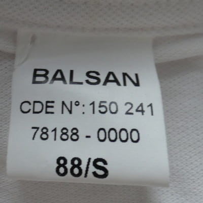 Voir photo 5 de Polo blanc manches longues - Homme - Balsan - Taille S Polo blanc manches longues - Homme - Balsan - Taille S Très bon état - Vue 5 -