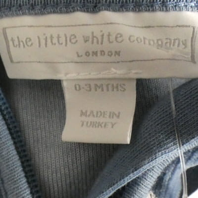 Pyjama bleu imprimé - Bébé - The Little White Compagny - Taille 3 mois - Photo 3