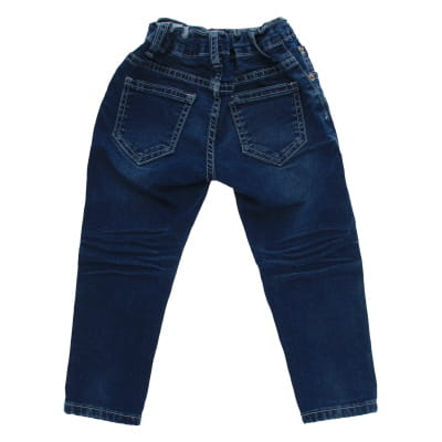Jeans bleu délavé imprimé - Fille - Interdit de me gronder - Taille 2 ans - Photo 1